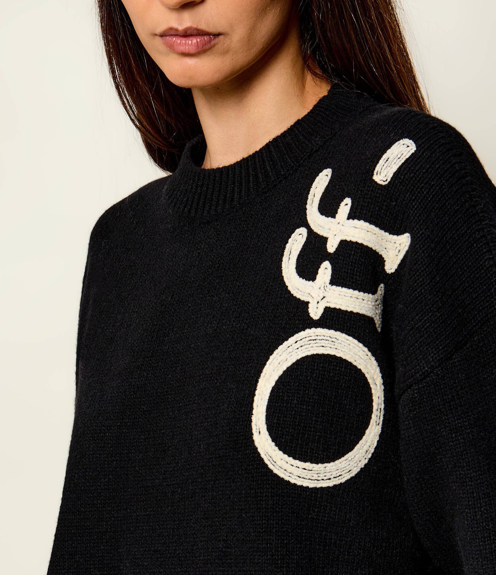 OFF-WHITE De lână pulover Bookish | Loose fit