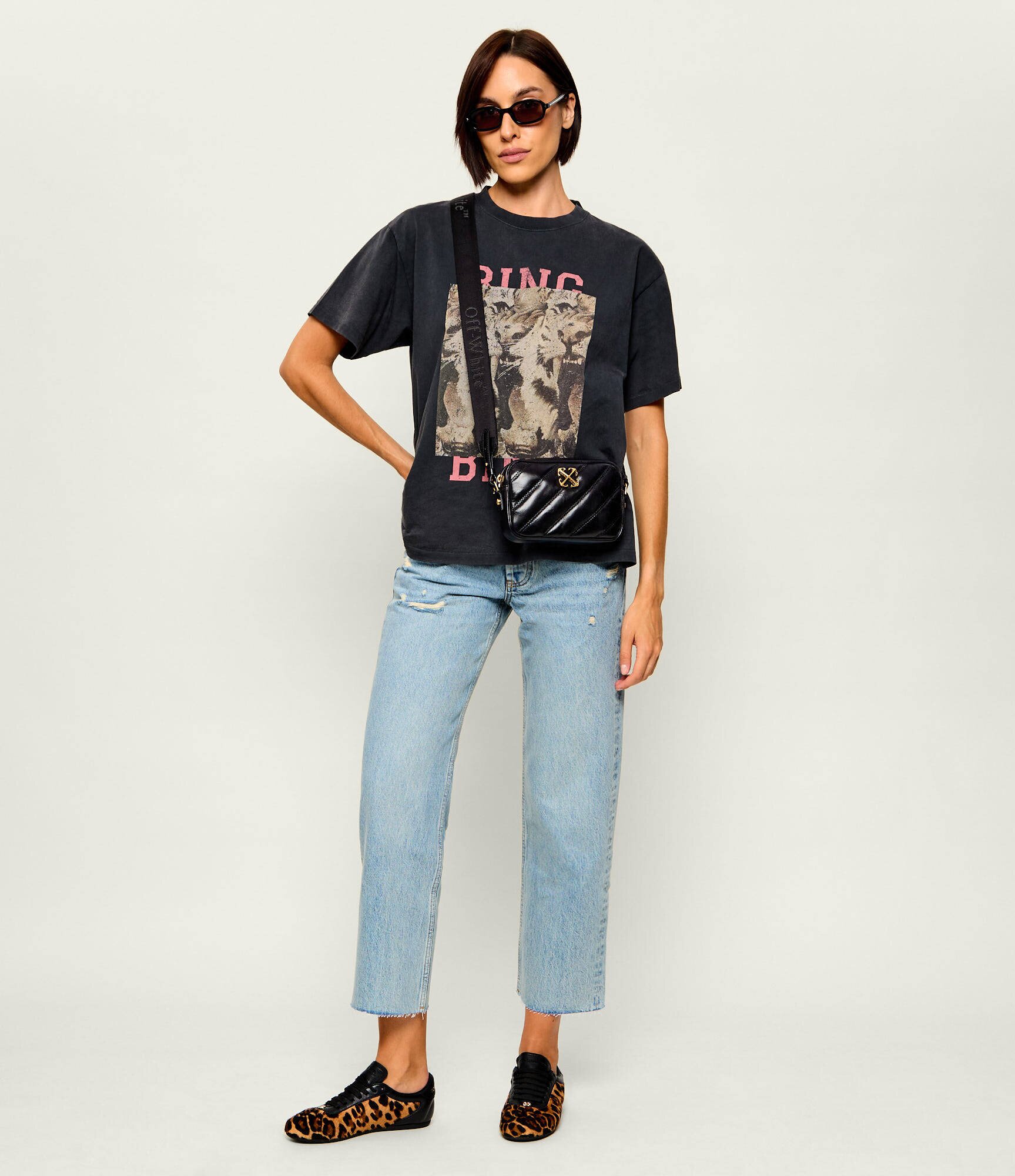 OFF-WHITE De piele geantă poștaș