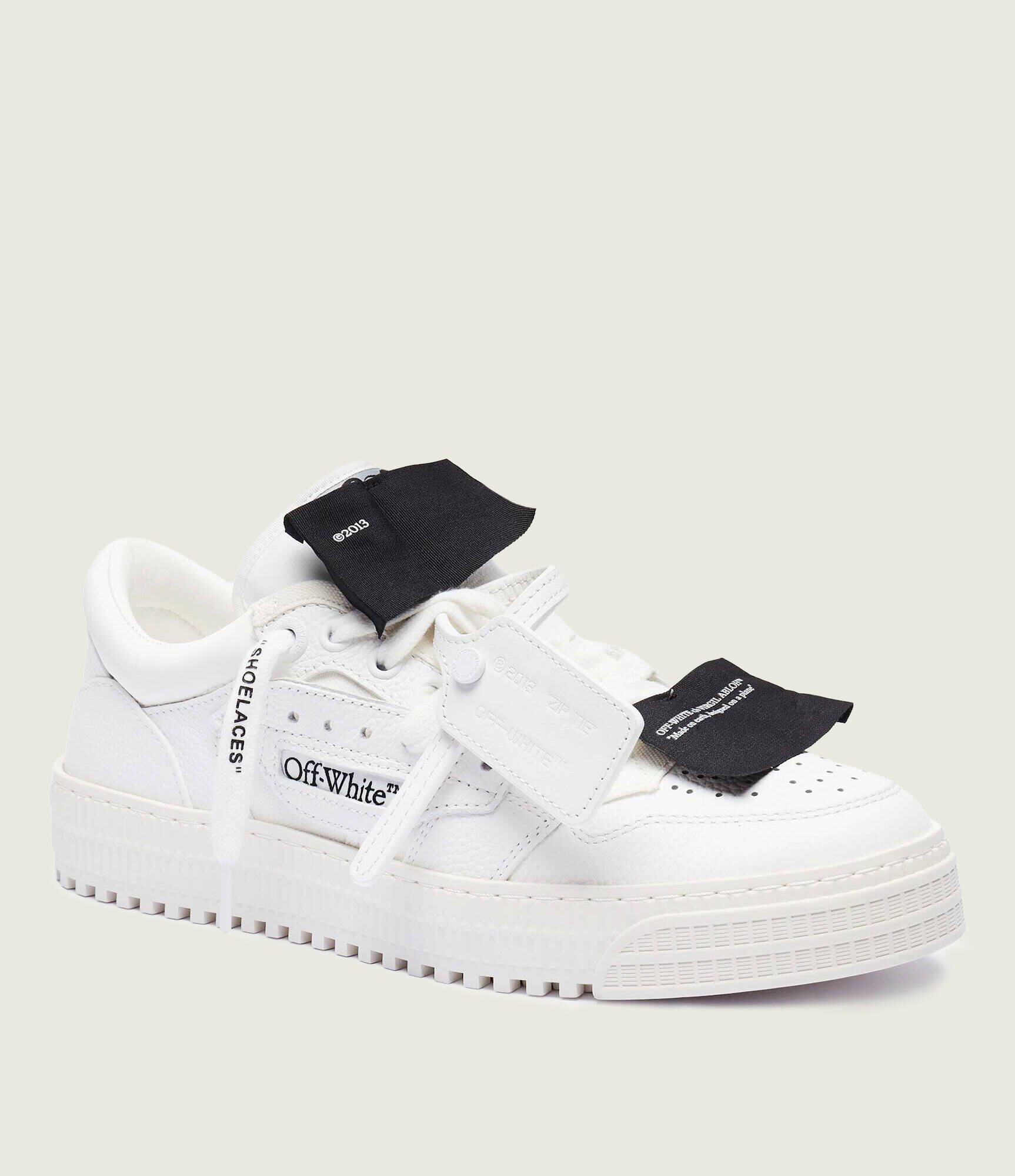 OFF-WHITE De piele sneakers LOW TOP 3.0 OFF COURT
