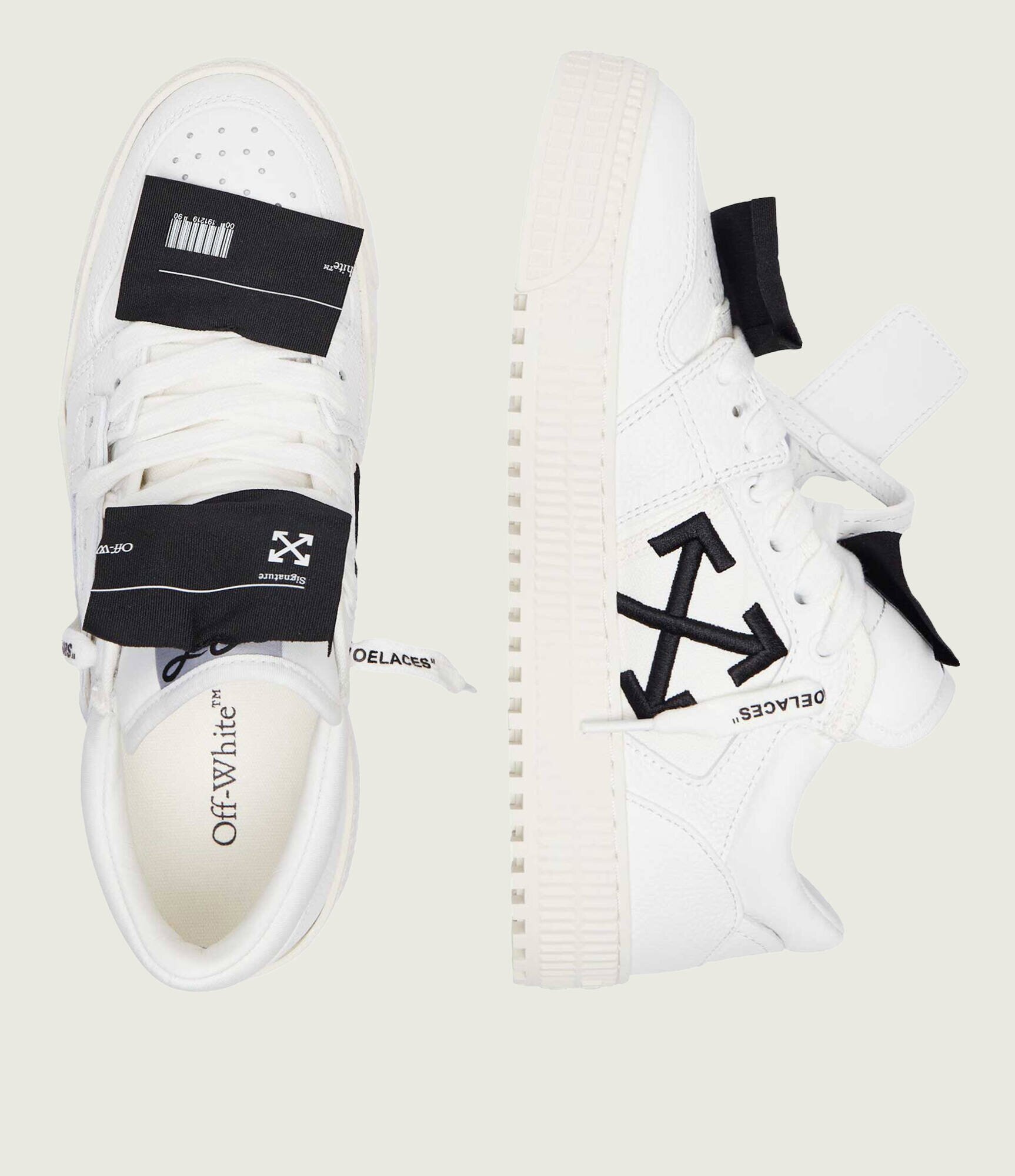 OFF-WHITE De piele sneakers LOW TOP 3.0 OFF COURT