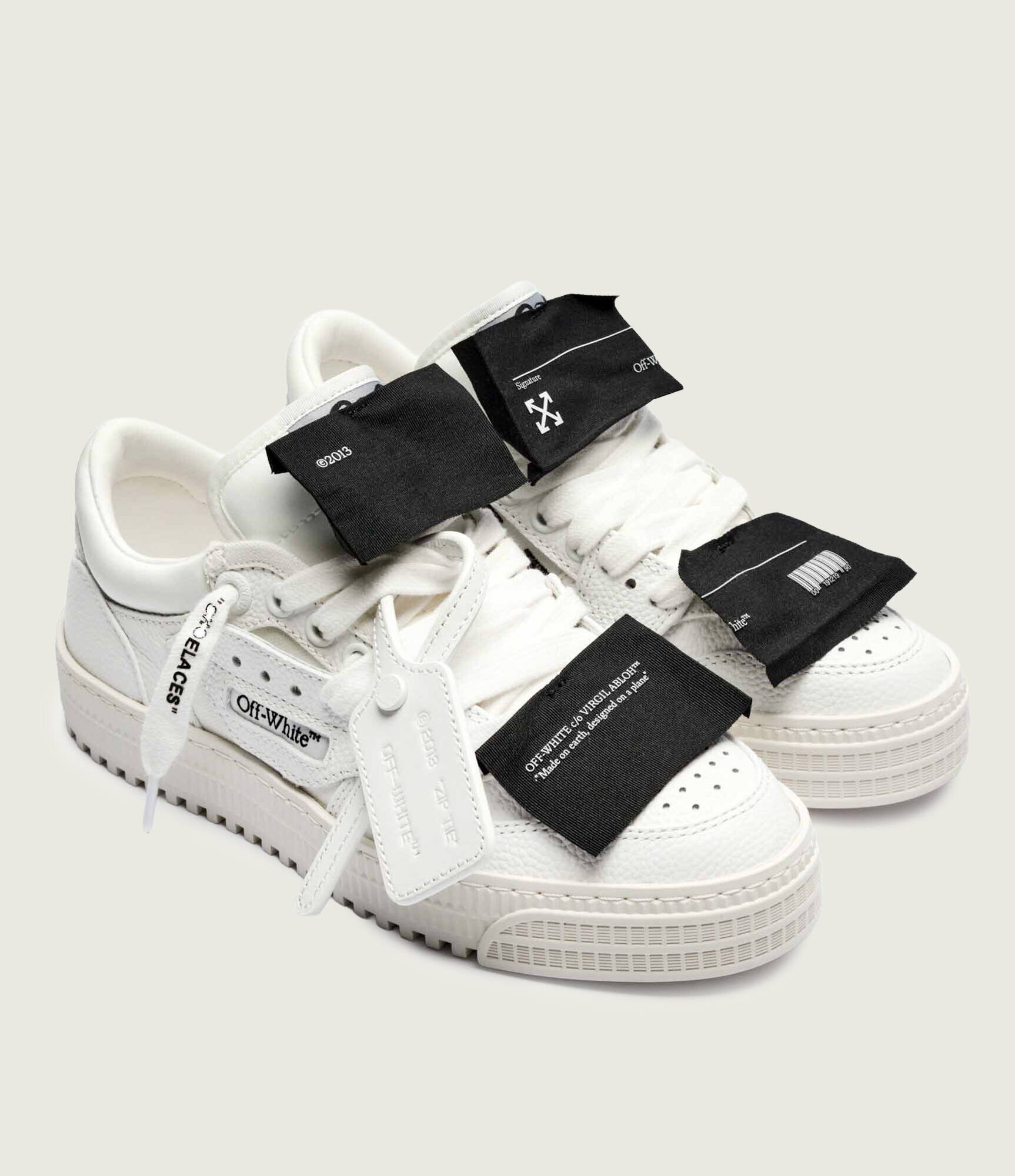 OFF-WHITE De piele sneakers LOW TOP 3.0 OFF COURT