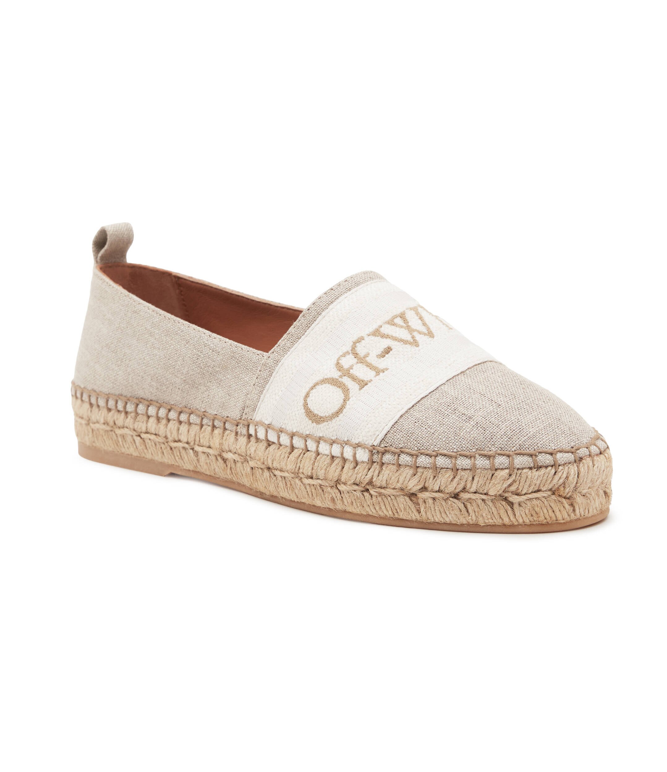 OFF-WHITE Espadrile cu adaos de piele