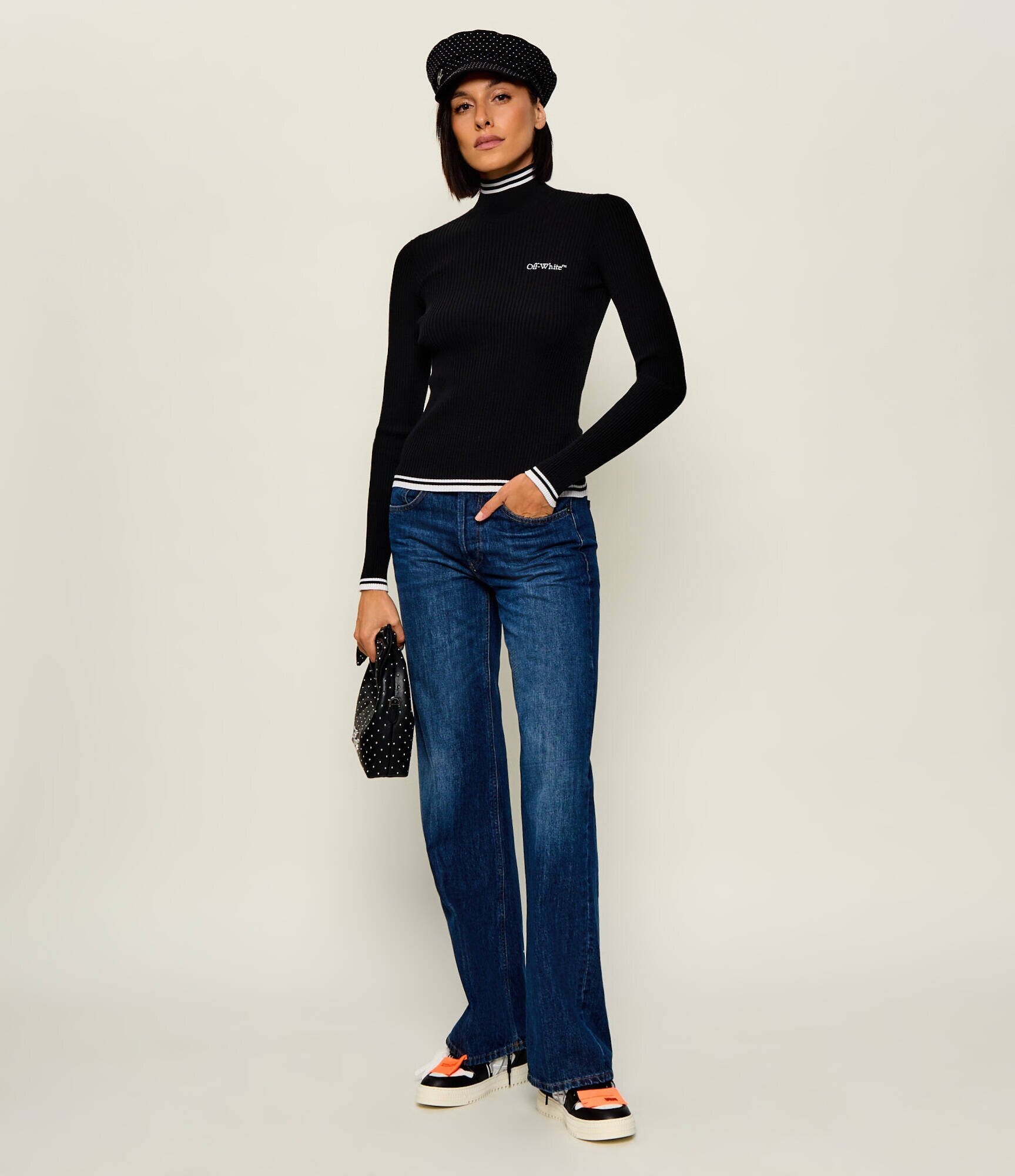 OFF-WHITE Guler înalt | Slim Fit