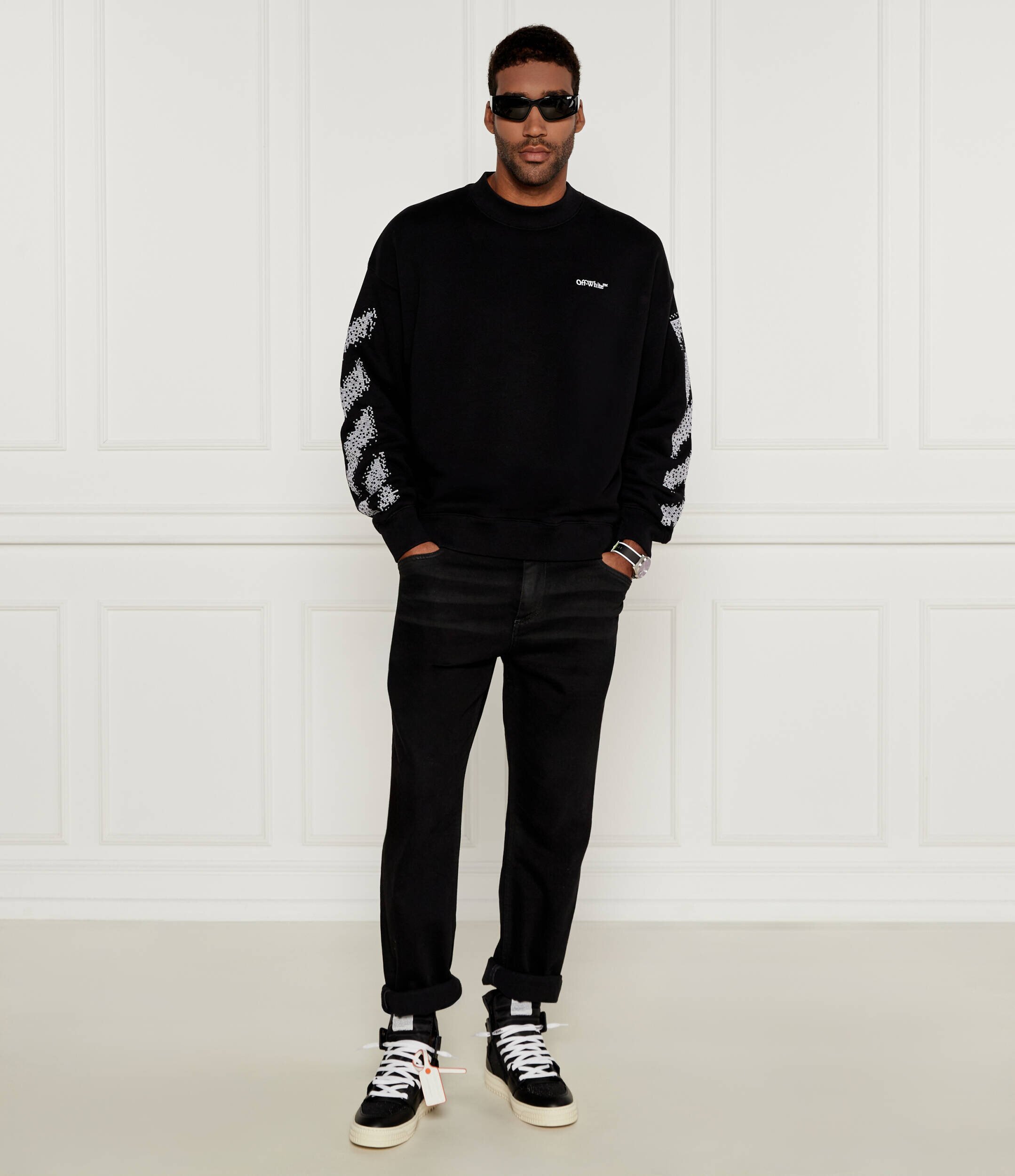 OFF-WHITE Hanorac Pixel diag skate | Regular Fit