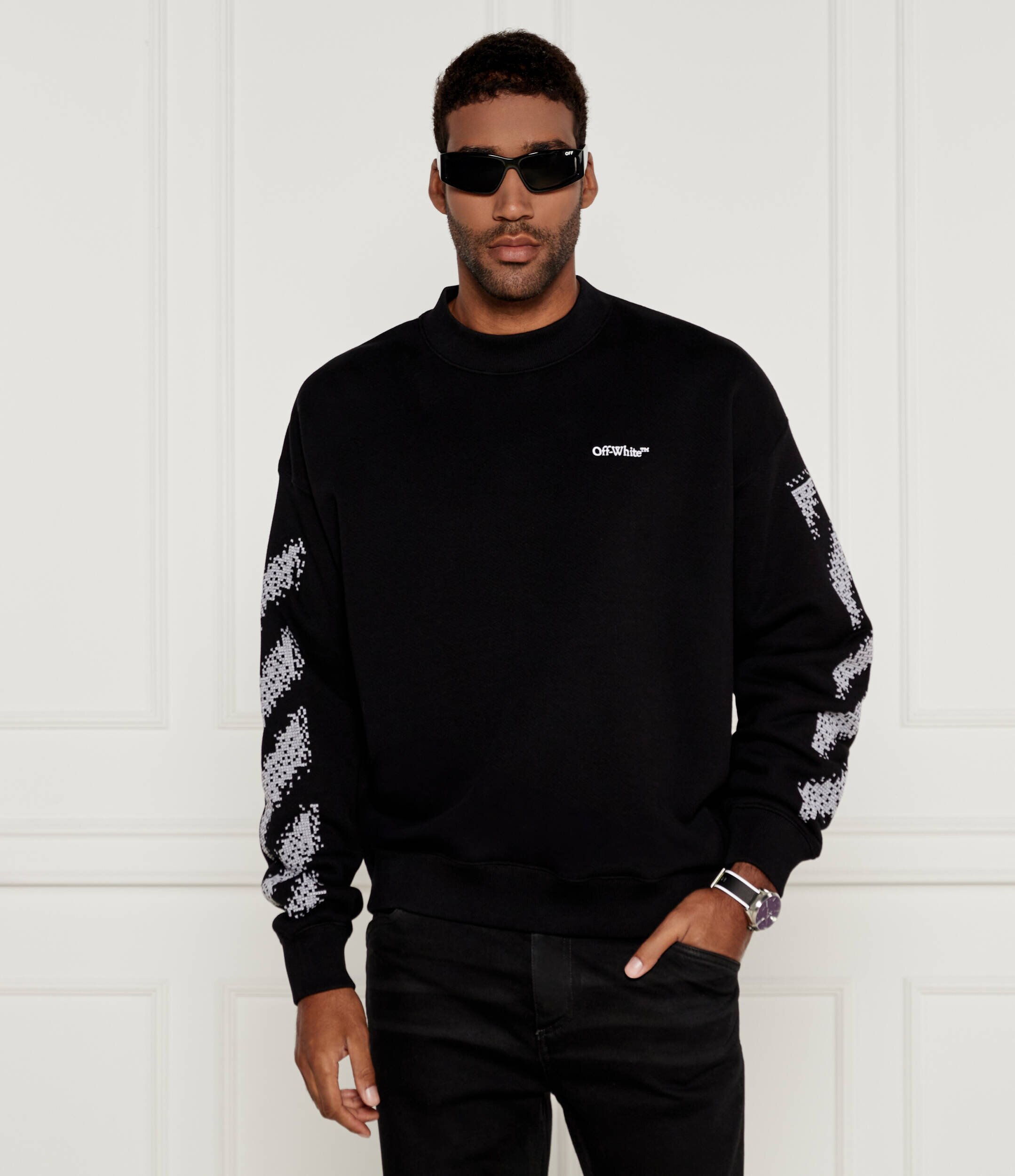 OFF-WHITE Hanorac Pixel diag skate | Regular Fit