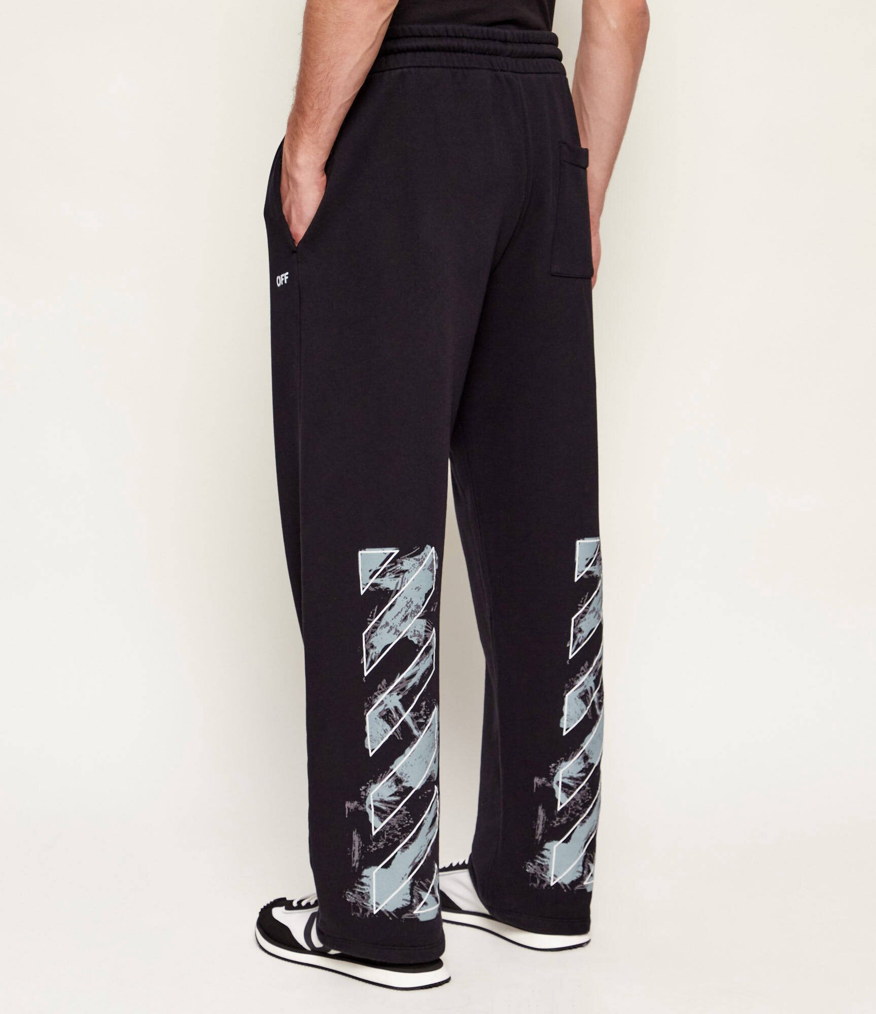 OFF-WHITE Pantaloni de trening PAINT ARROWS | Relaxed fit