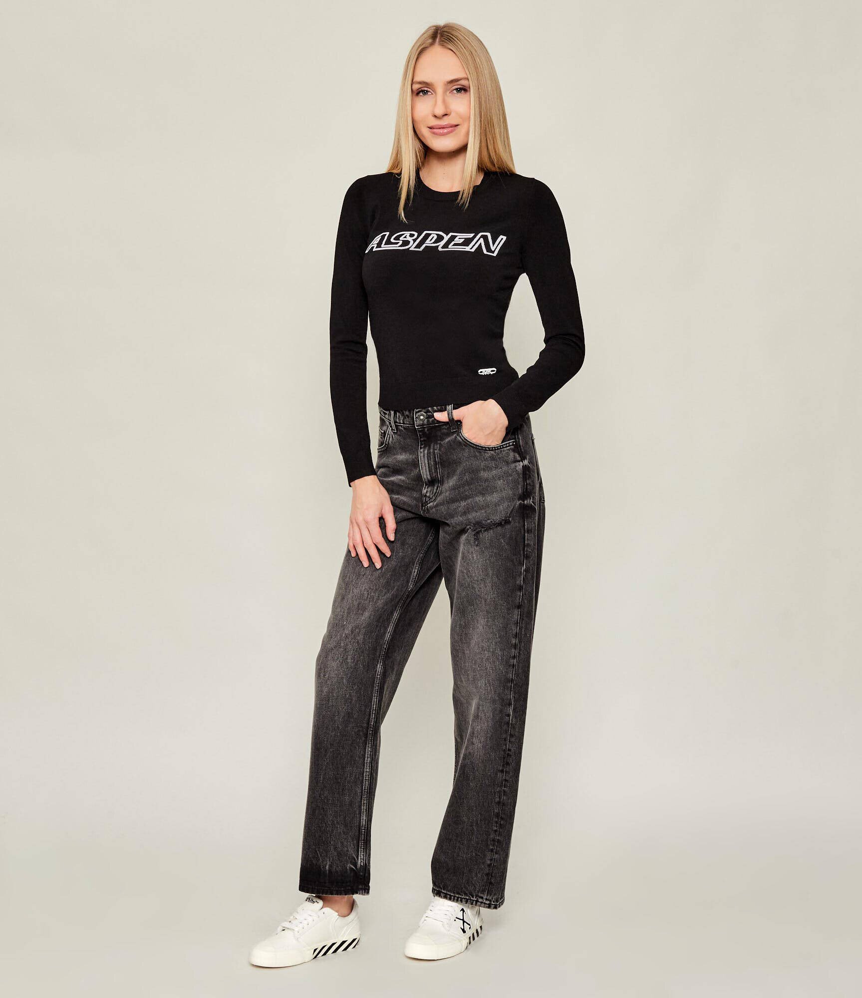 OFF-WHITE Sneakers Vulcanized UNDERCUT cu adaos de piele