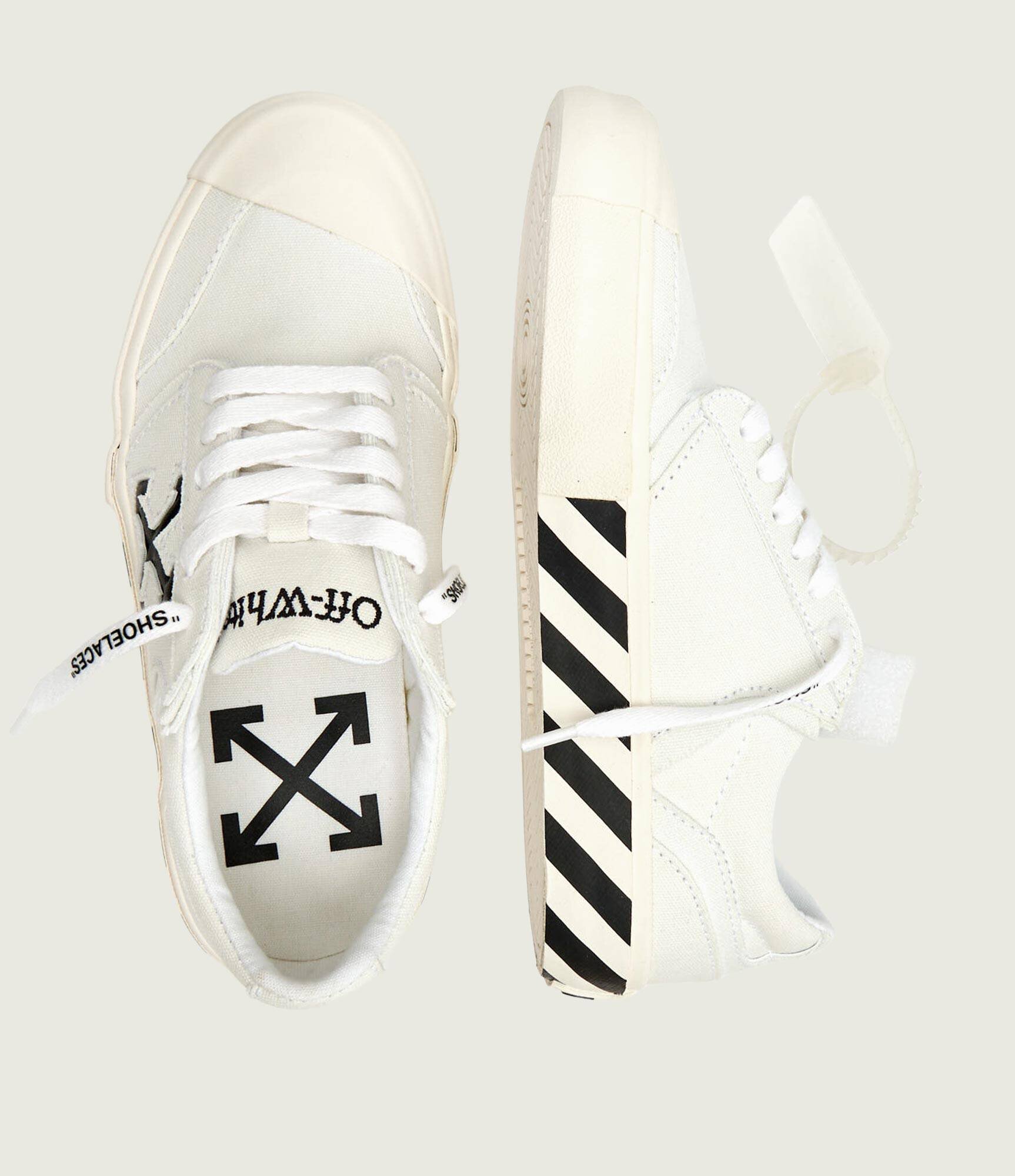OFF-WHITE Sneakers Vulcanized UNDERCUT cu adaos de piele