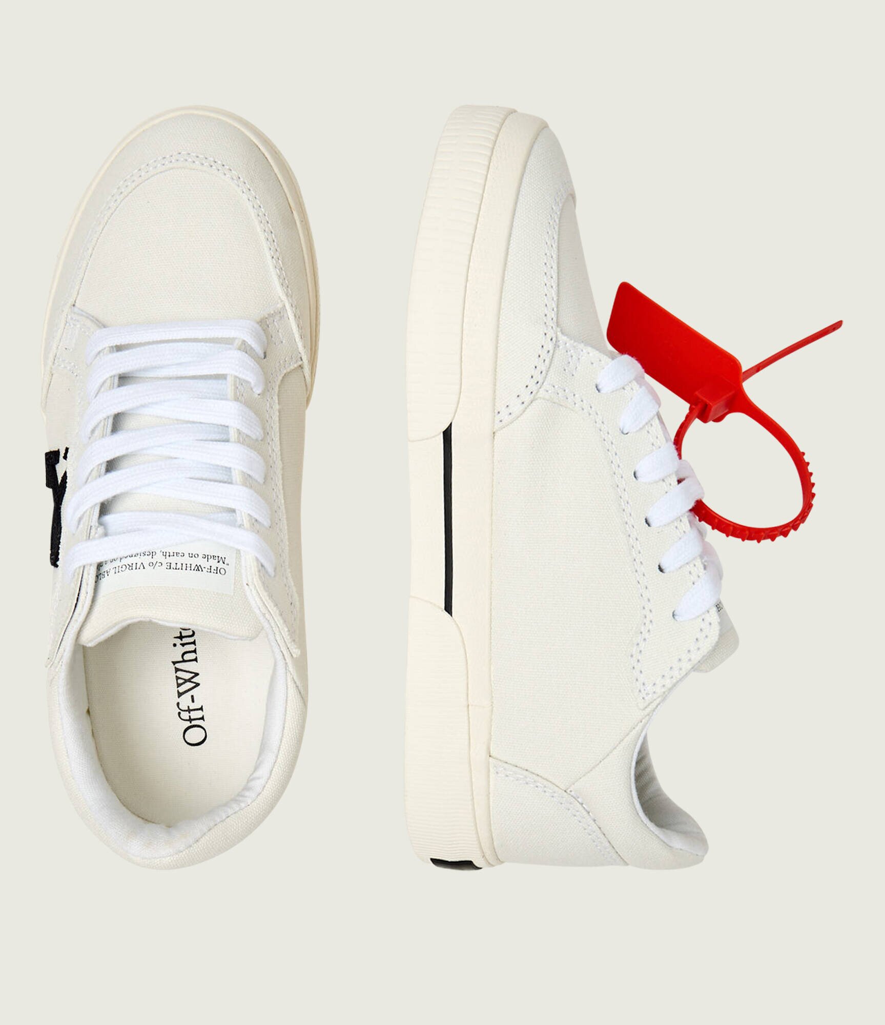OFF-WHITE Teniși cu adaos de piele