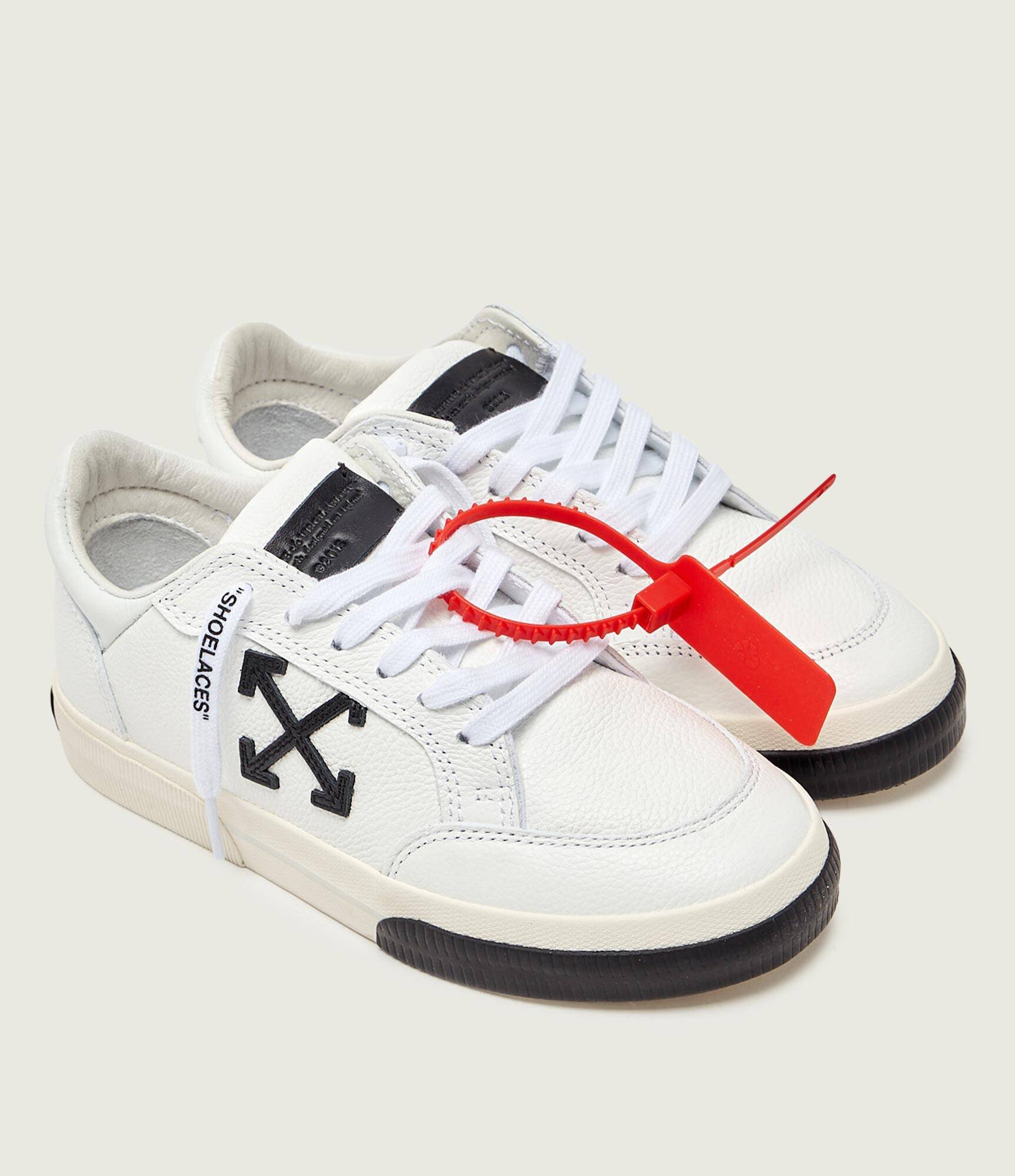 OFF-WHITE Teniși din piele W-VULC LOW