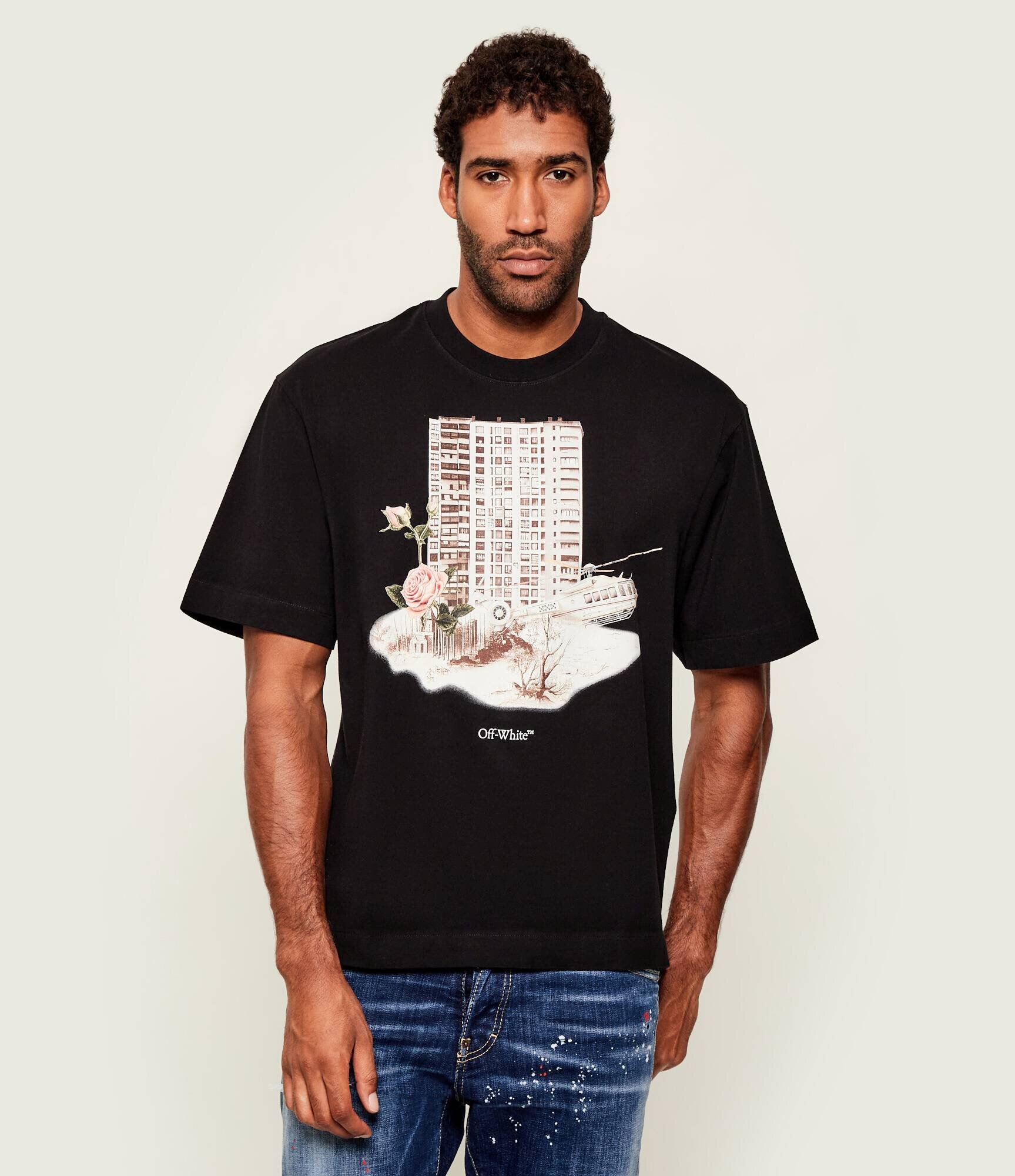 OFF-WHITE Tricou BUILDING SKATE | regular fit
