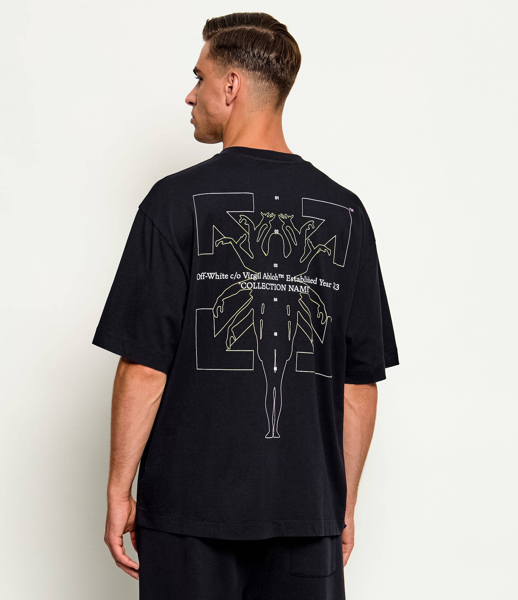 OFF-WHITE Tricou Chakra Arrow Skate | Oversize fit