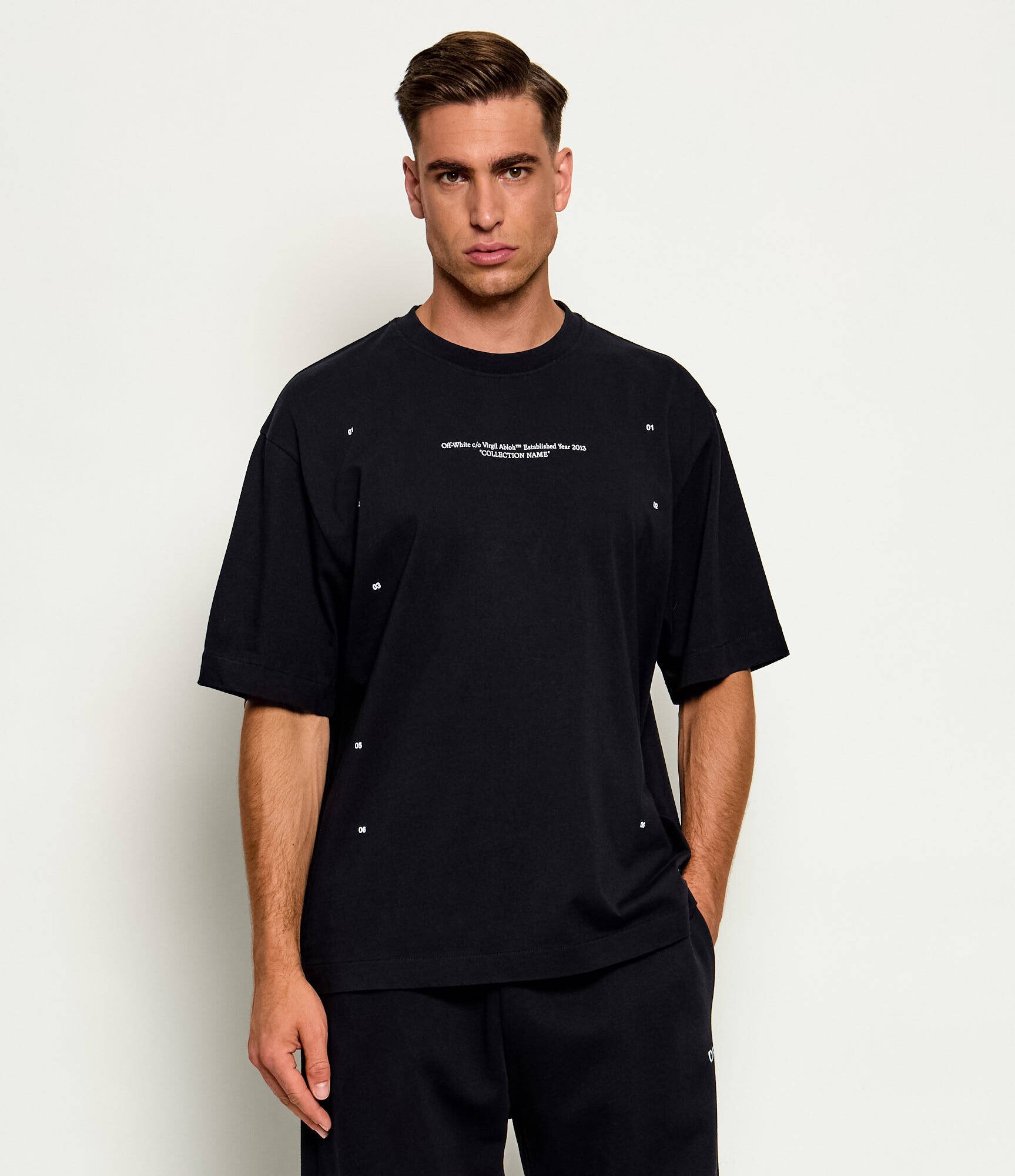 OFF-WHITE Tricou Chakra Arrow Skate | Oversize fit