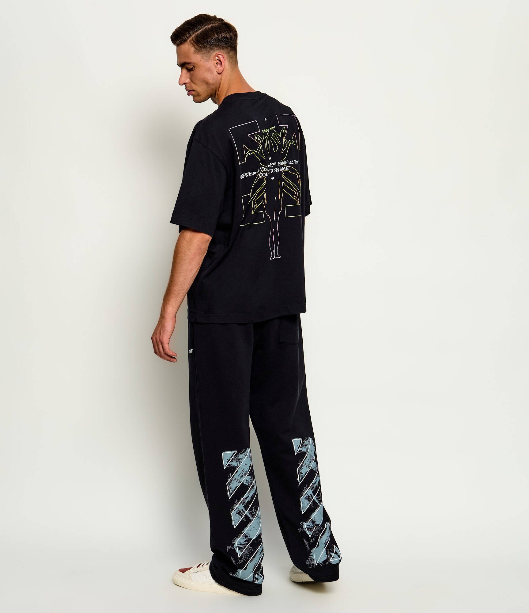 OFF-WHITE Tricou Chakra Arrow Skate | Oversize fit