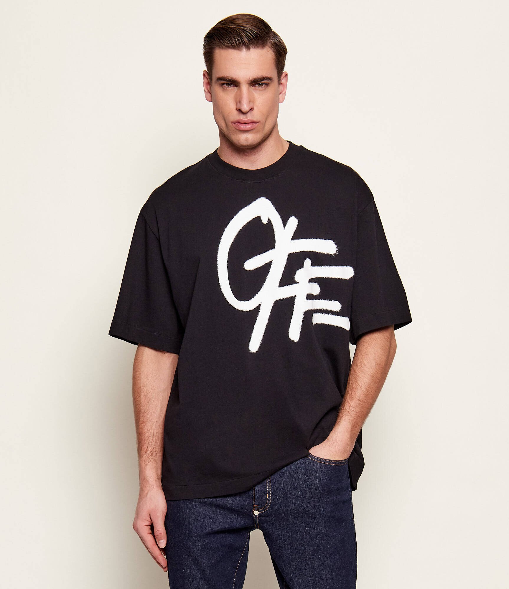 OFF-WHITE Tricou SHARED SPRAY LOGO | Relaxed fit