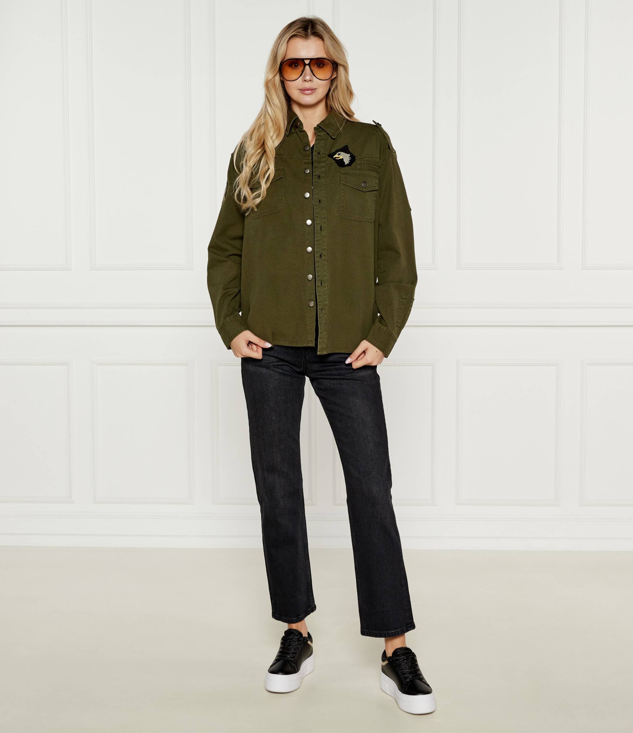 ONE TEASPOON Cămașă Aviator Eagle | Oversize fit