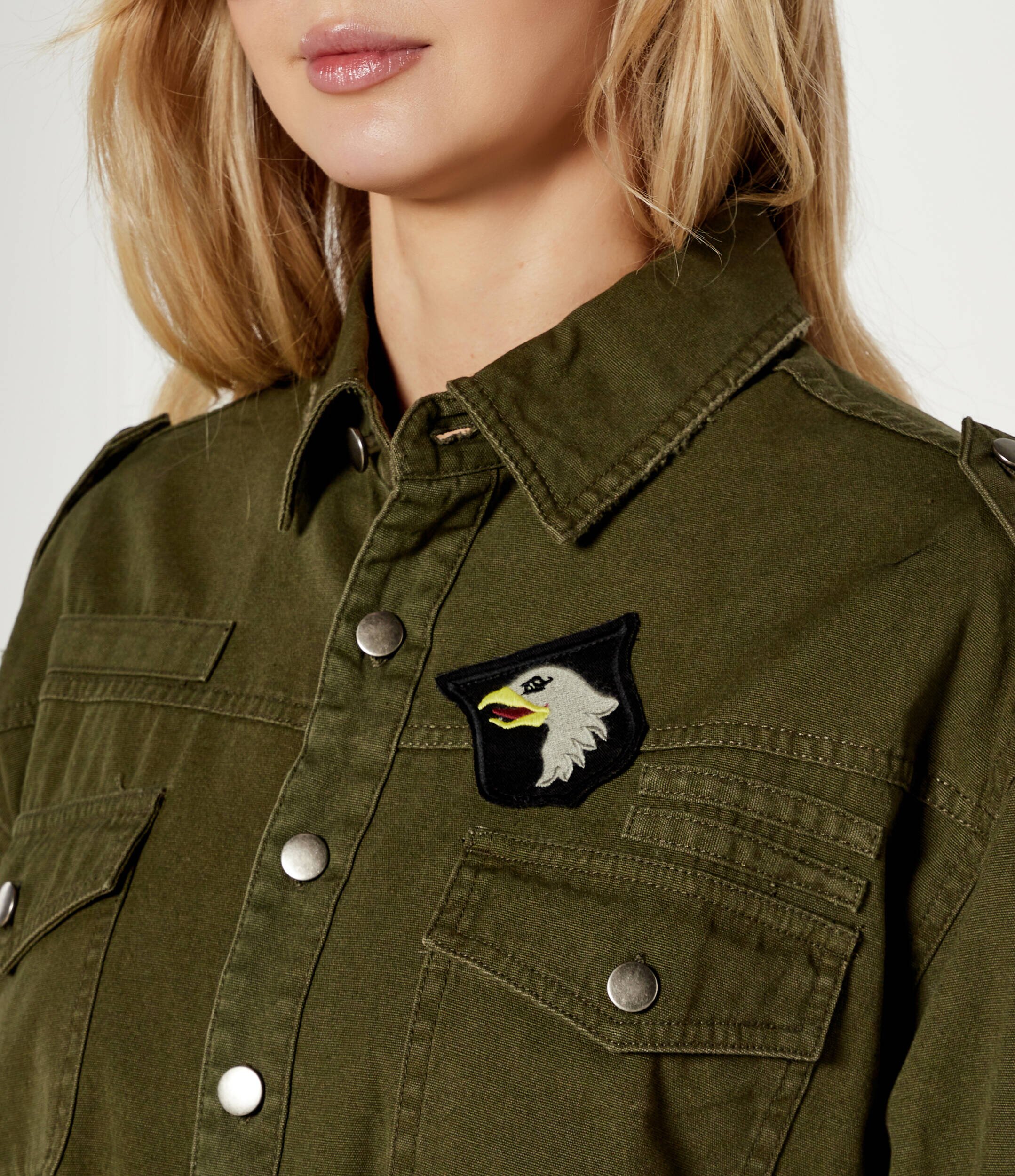 ONE TEASPOON Cămașă Aviator Eagle | Oversize fit