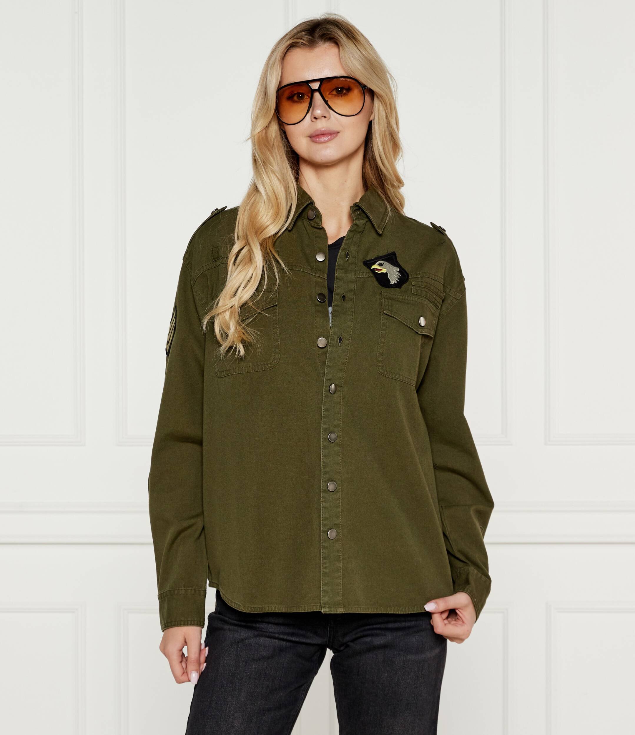 ONE TEASPOON Cămașă Aviator Eagle | Oversize fit