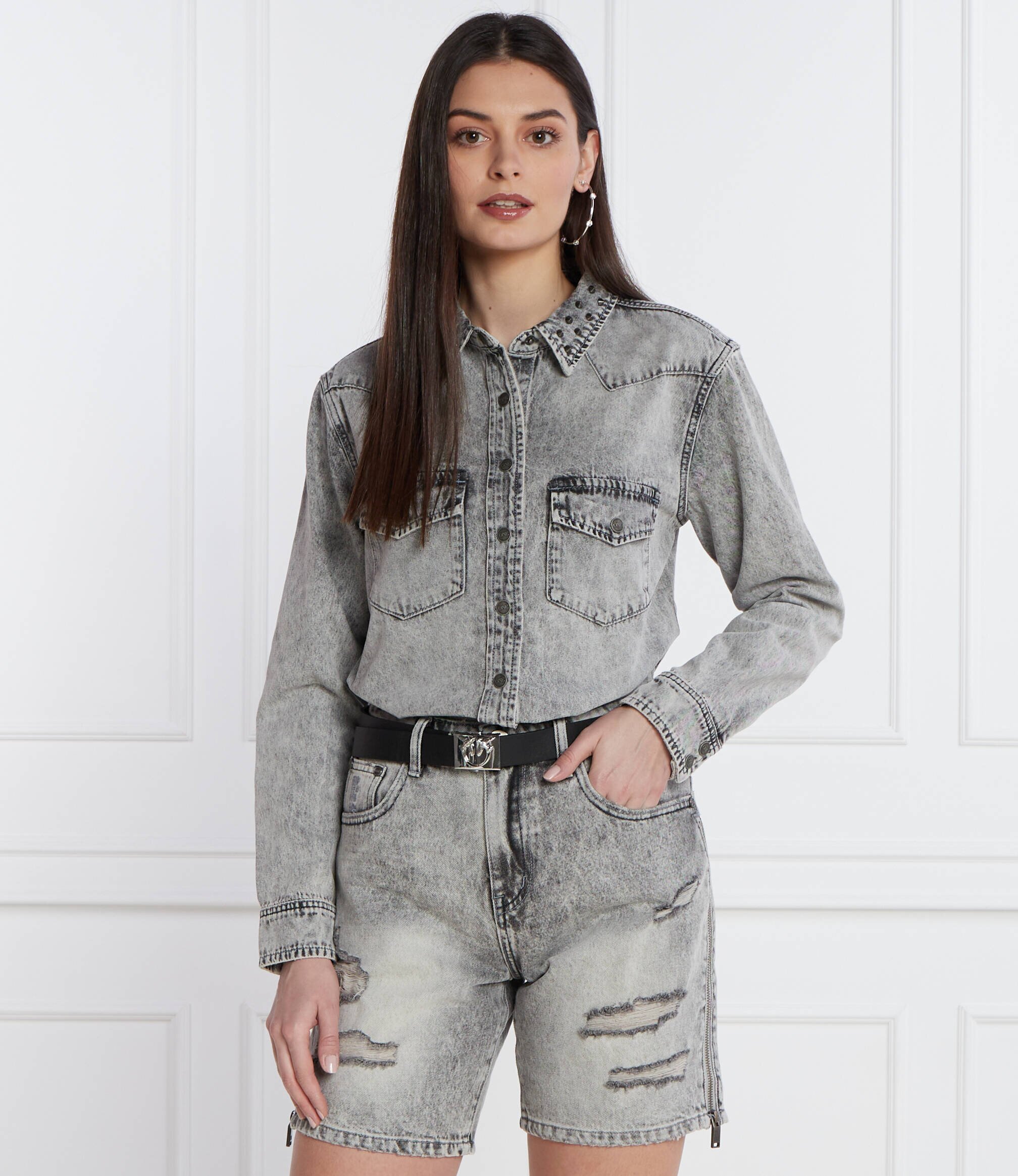 ONE TEASPOON Cămașă | Regular Fit | denim