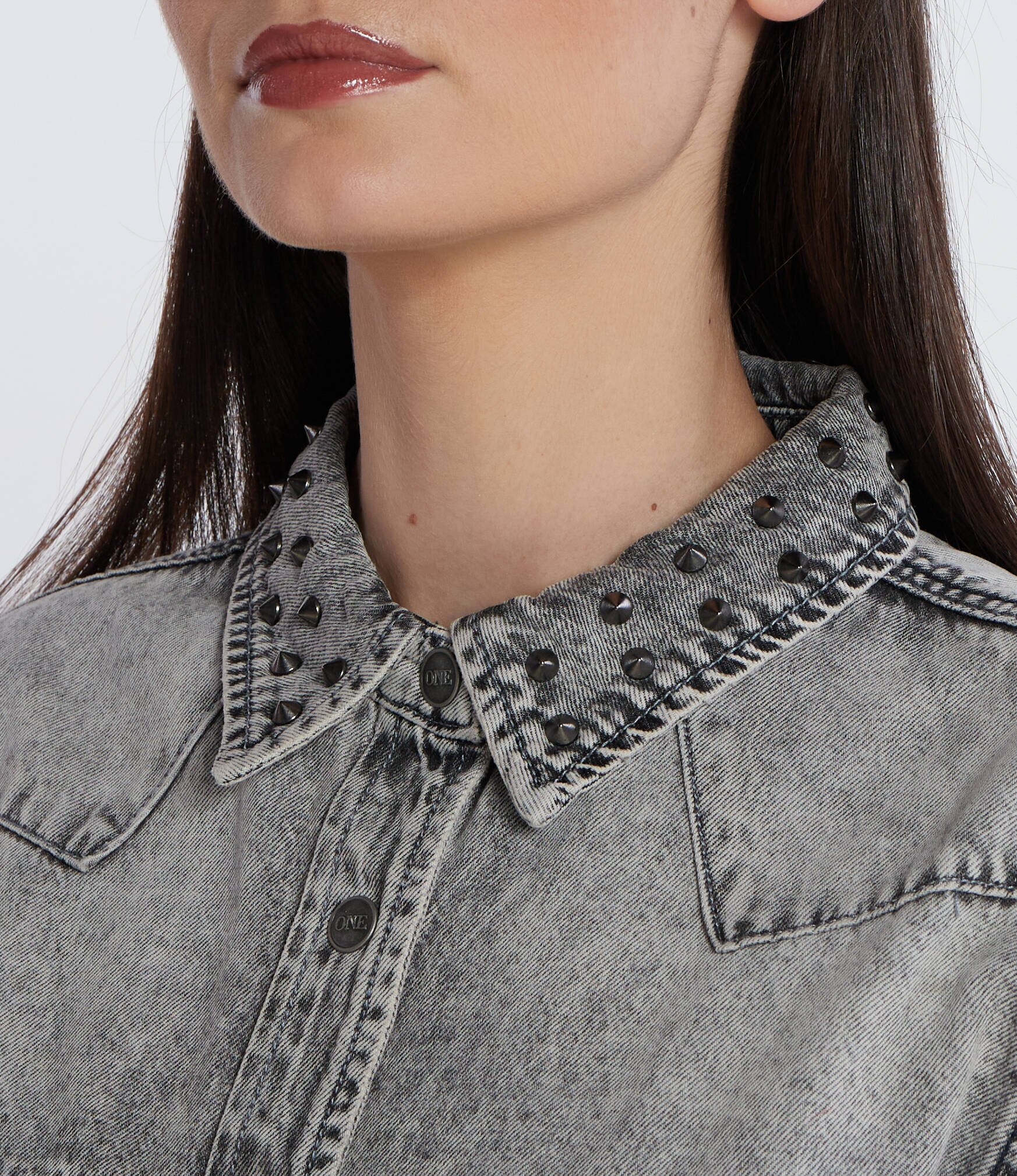 ONE TEASPOON Cămașă | Regular Fit | denim