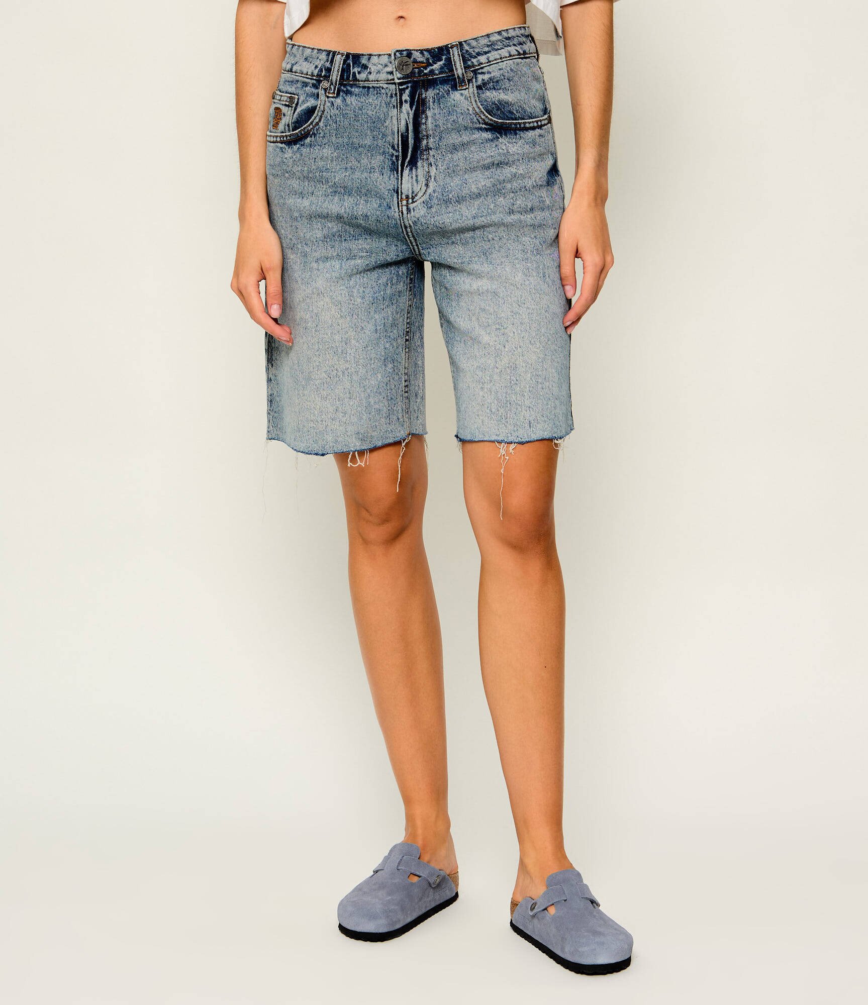 ONE TEASPOON De blugi bermude Le Cats | Boyfriend fit | mid waist