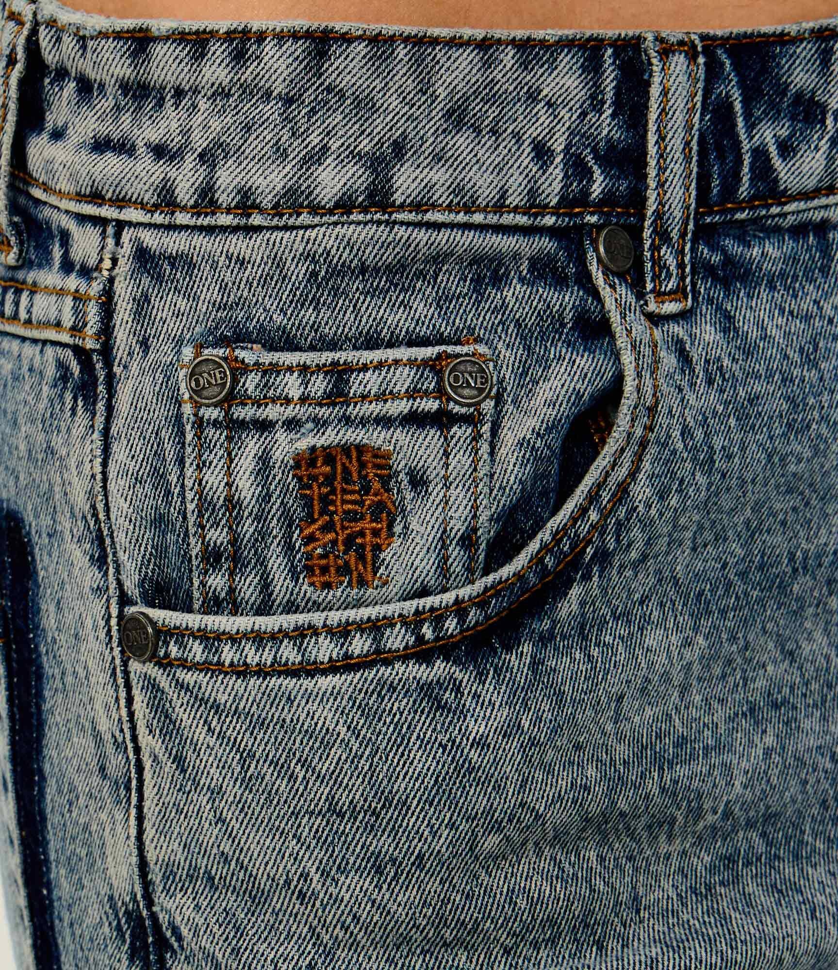 ONE TEASPOON De blugi bermude Le Cats | Boyfriend fit | mid waist