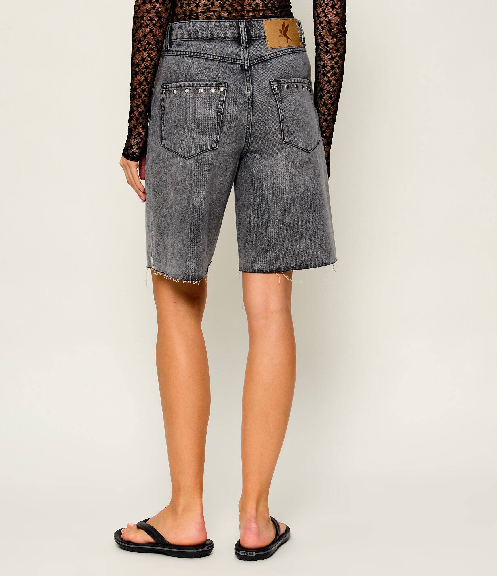 ONE TEASPOON De blugi bermude Le Cats | Loose fit | mid waist