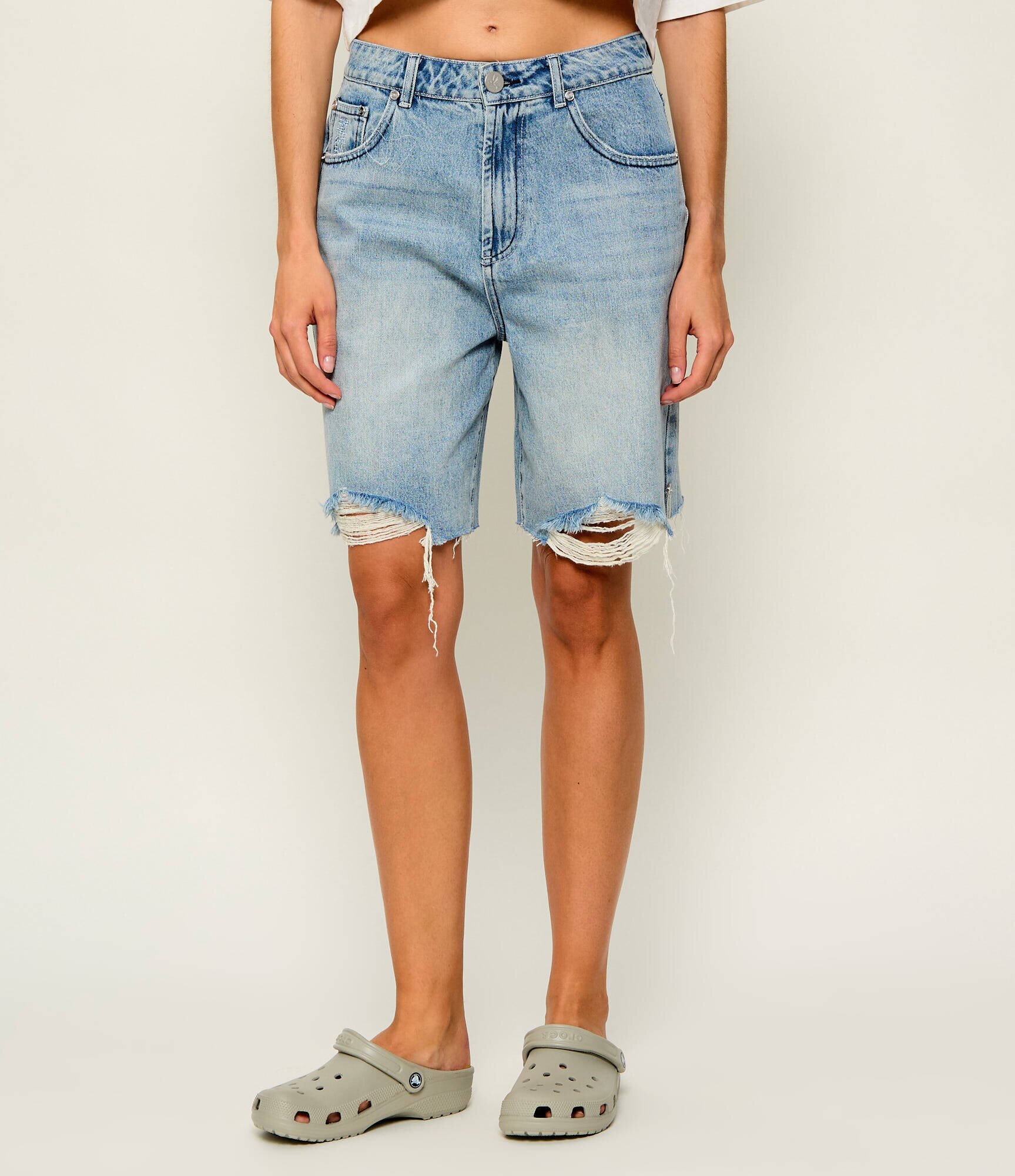 ONE TEASPOON De blugi bermude Rebel Rise | Loose fit | high waist