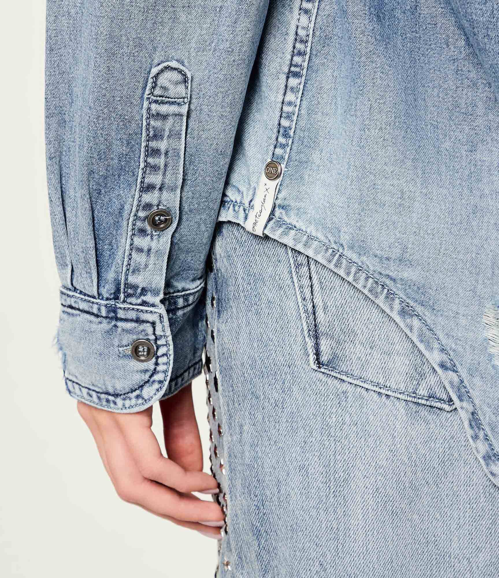 ONE TEASPOON De blugi cămașă 25TH BIRTHDAY EVERYDAY | Oversize fit