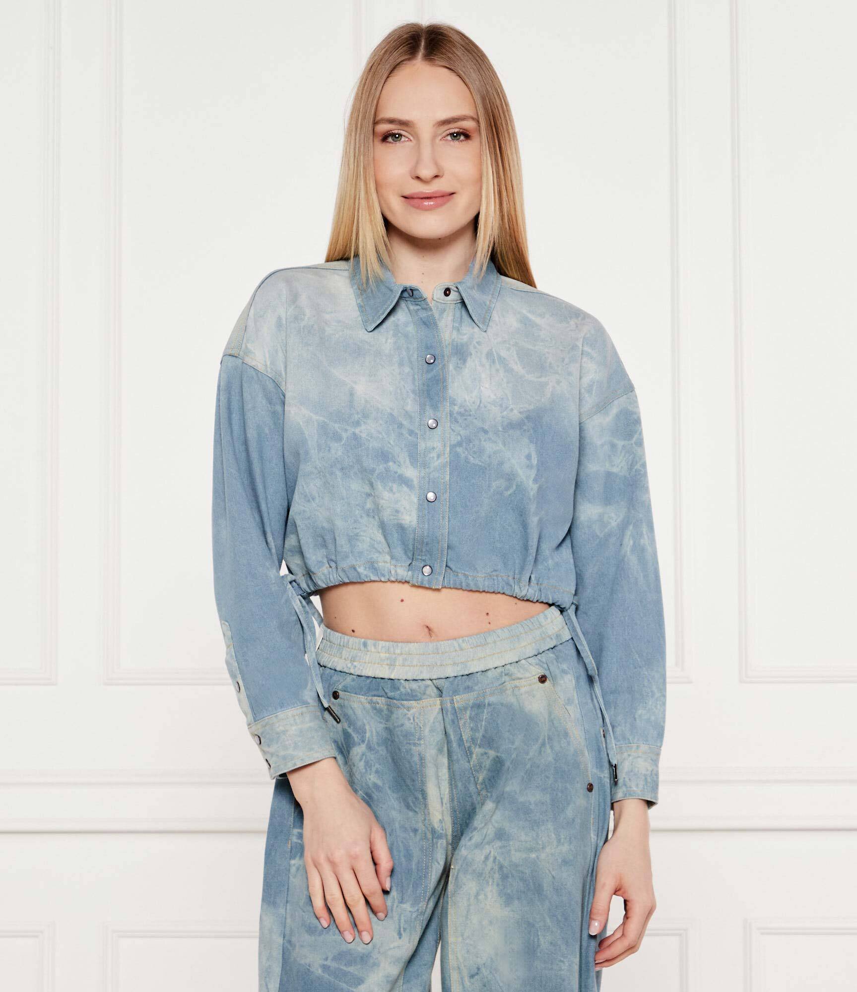 ONE TEASPOON De blugi cămașă BUBBLE | Cropped Fit