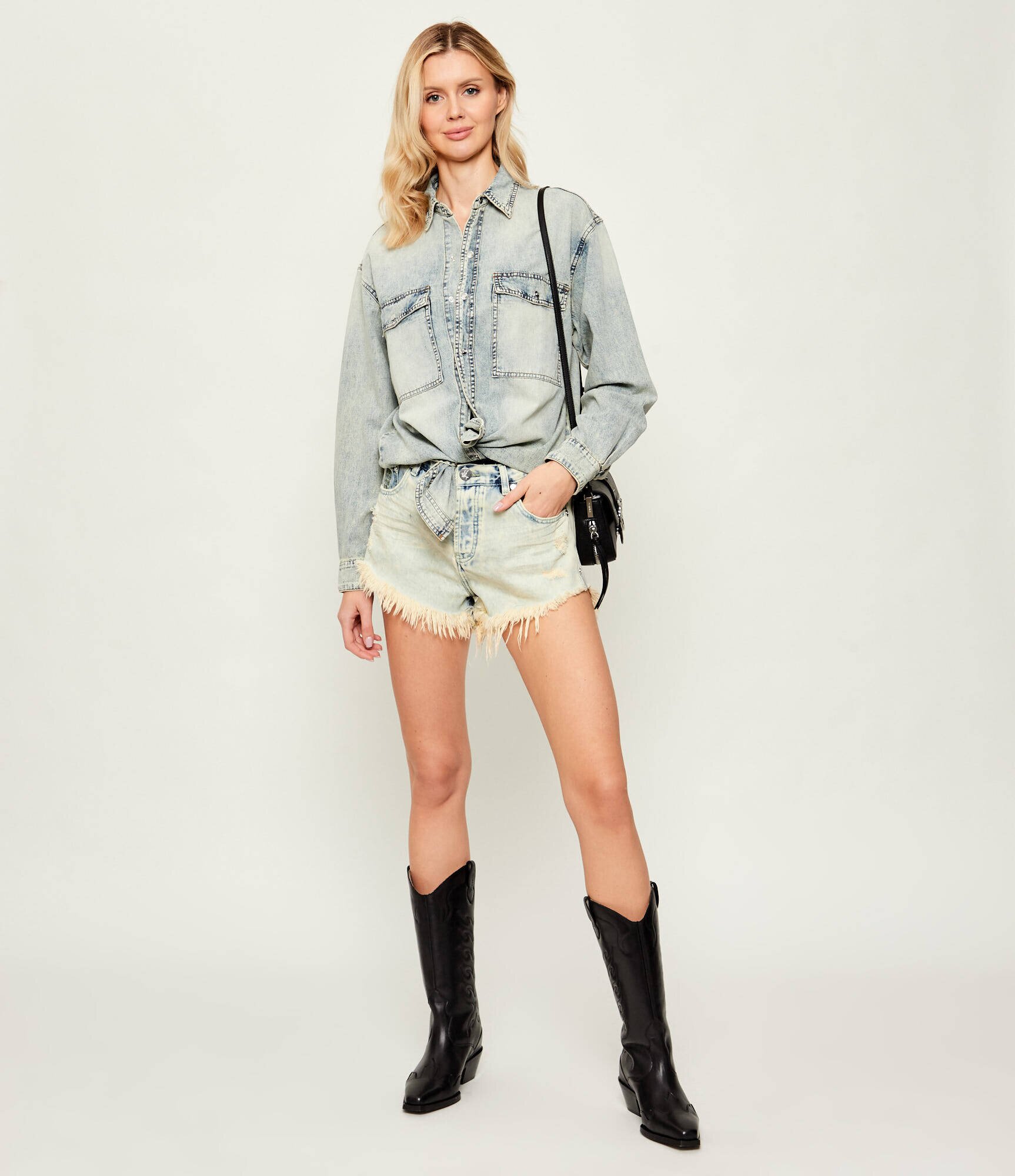 ONE TEASPOON De blugi cămașă ESSENTIAL | Oversize fit
