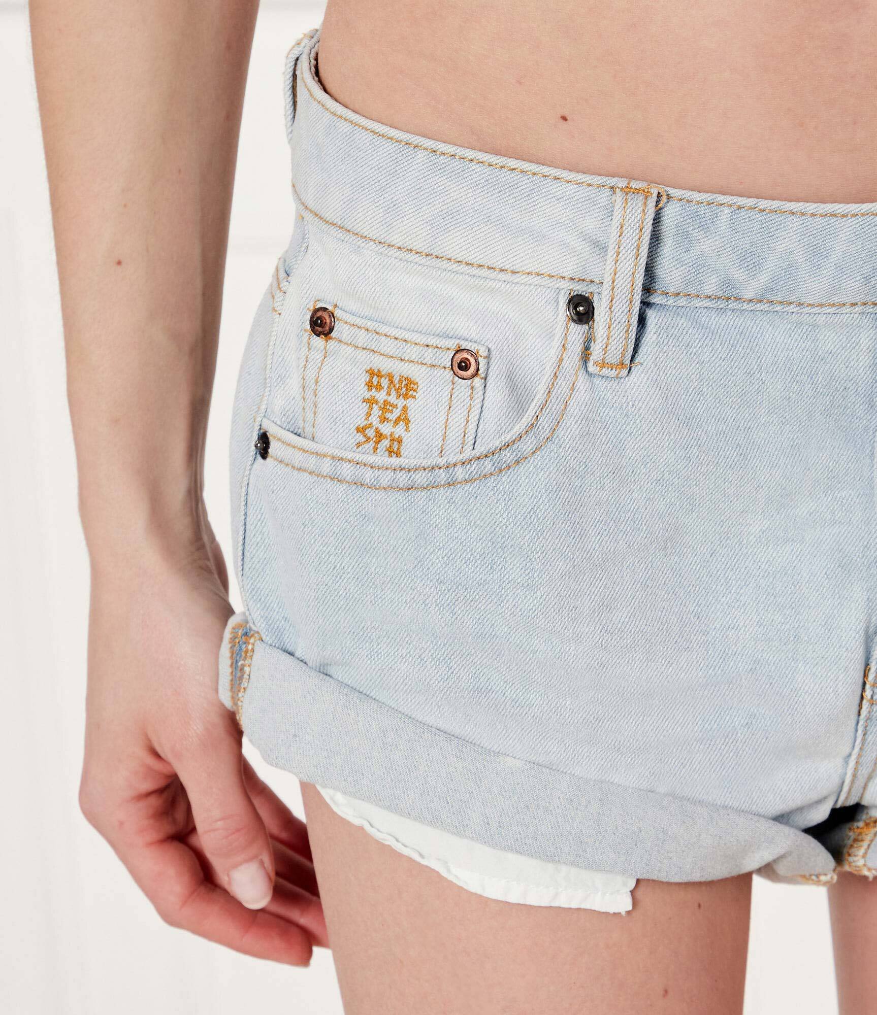 ONE TEASPOON De blugi pantaloni scurți BANDITS | Loose fit | low waist