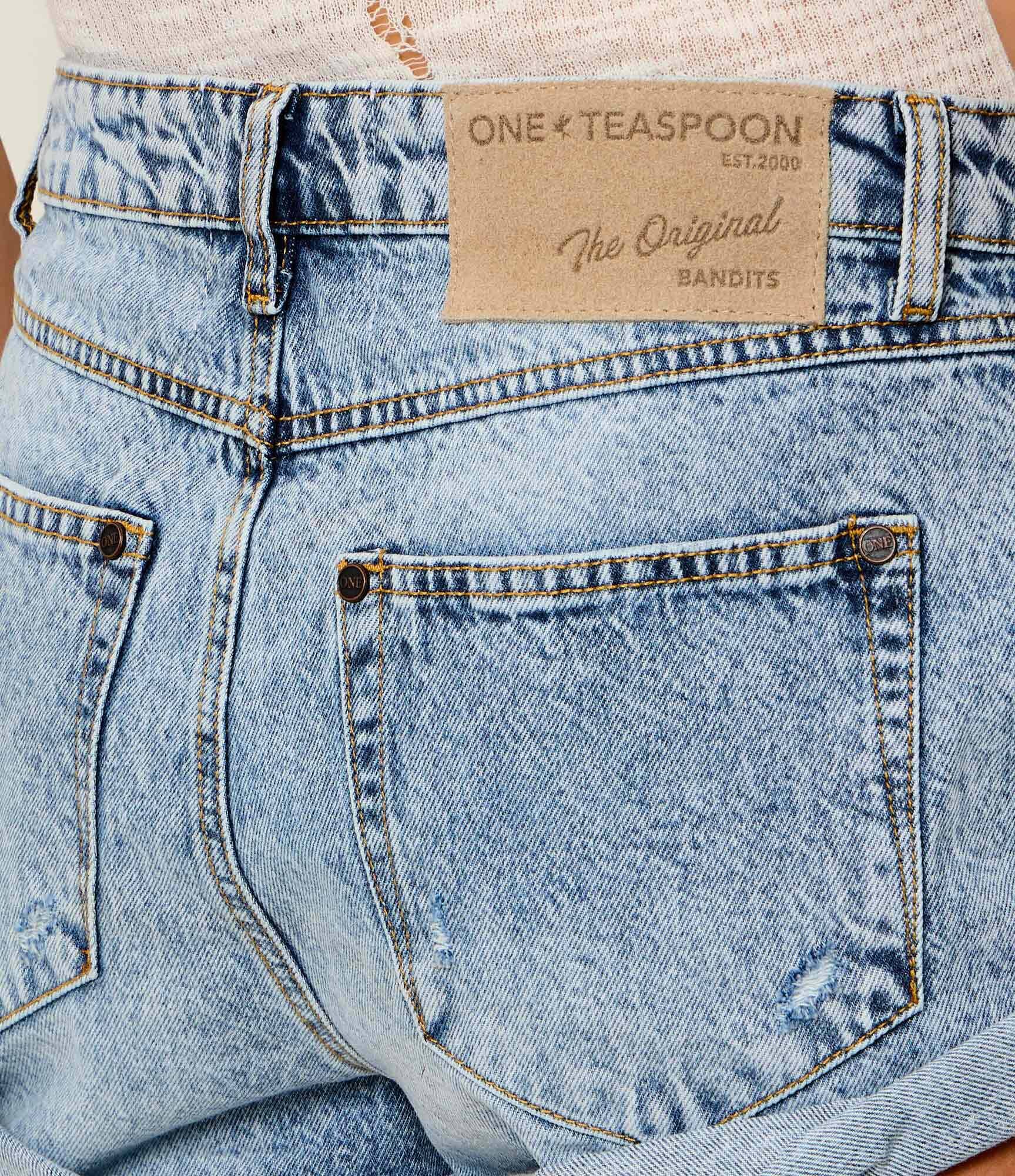ONE TEASPOON De blugi pantaloni scurți Bandits | regular fit | low waist