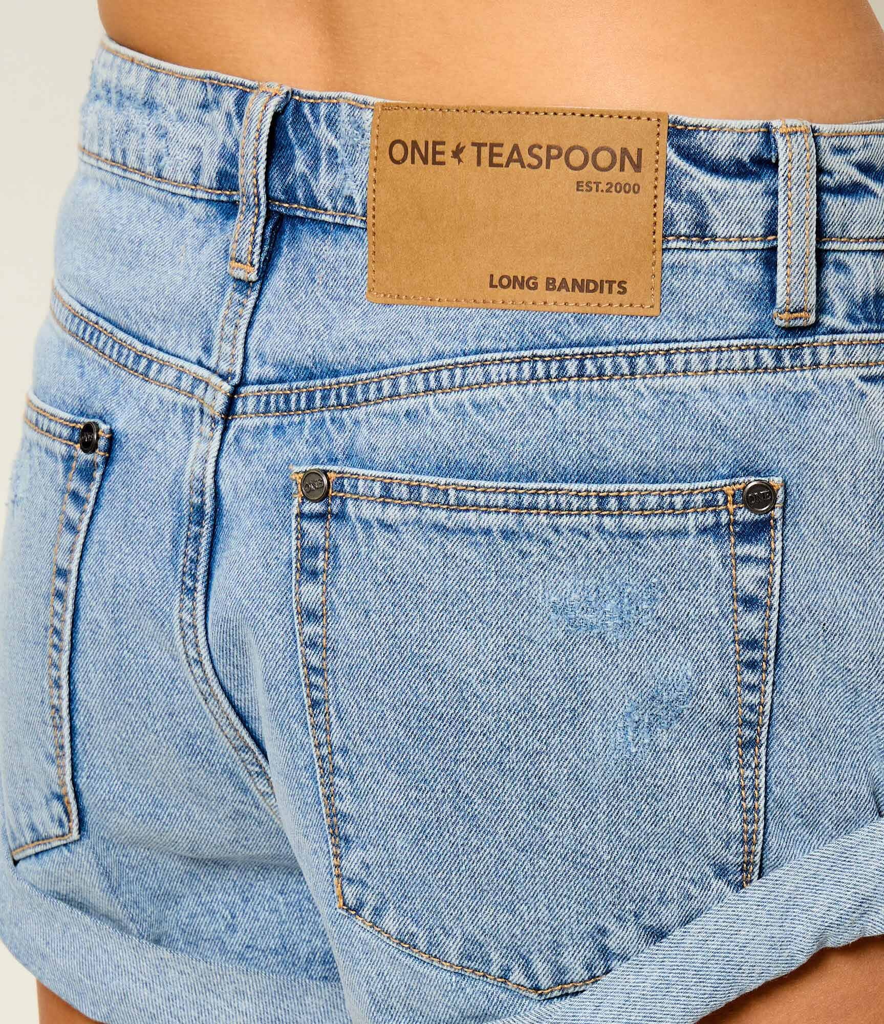 ONE TEASPOON De blugi pantaloni scurți Bandits | regular fit | low waist