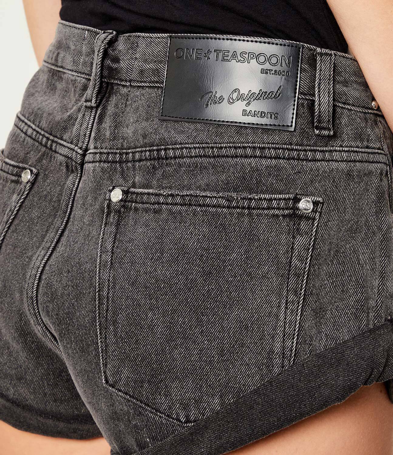 ONE TEASPOON De blugi pantaloni scurți BANDITS | Slim Fit