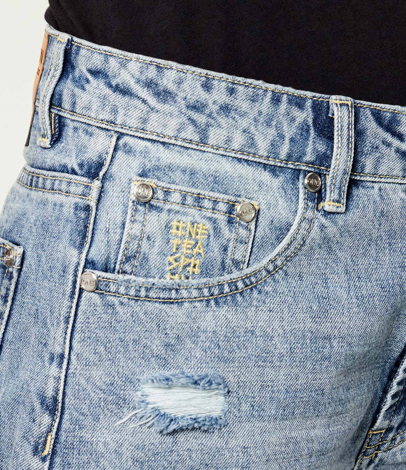 ONE TEASPOON De blugi pantaloni scurți BANDITS | Slim Fit | high waist