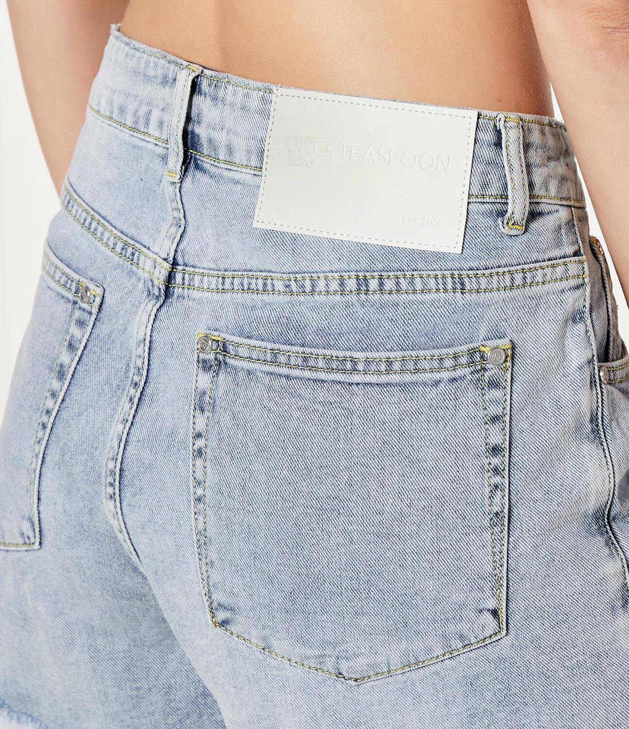 ONE TEASPOON De blugi pantaloni scurți BONITAS | Regular Fit | high waist