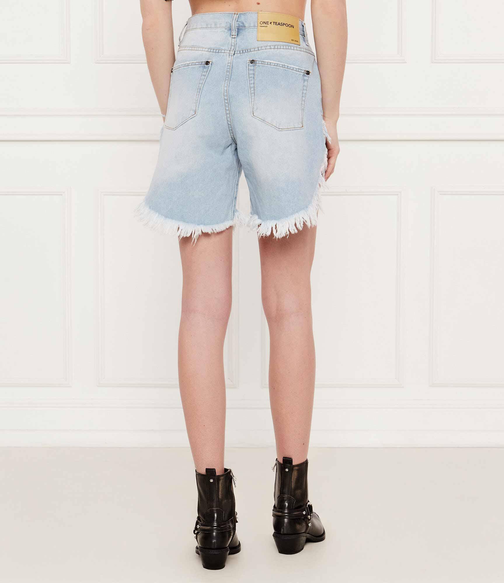 ONE TEASPOON De blugi pantaloni scurți Frankies | Boyfriend fit | low waist
