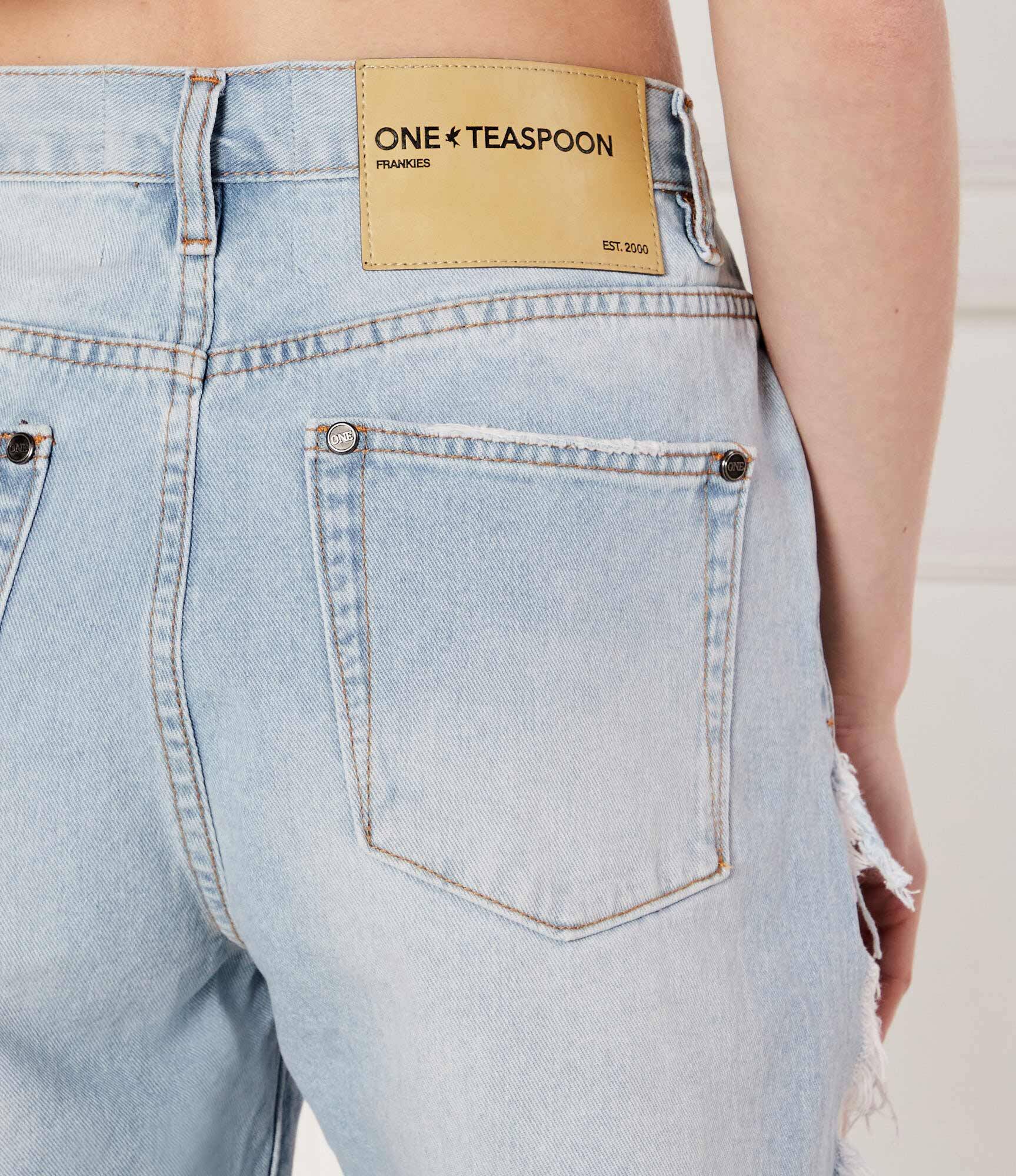 ONE TEASPOON De blugi pantaloni scurți Frankies | Boyfriend fit | low waist
