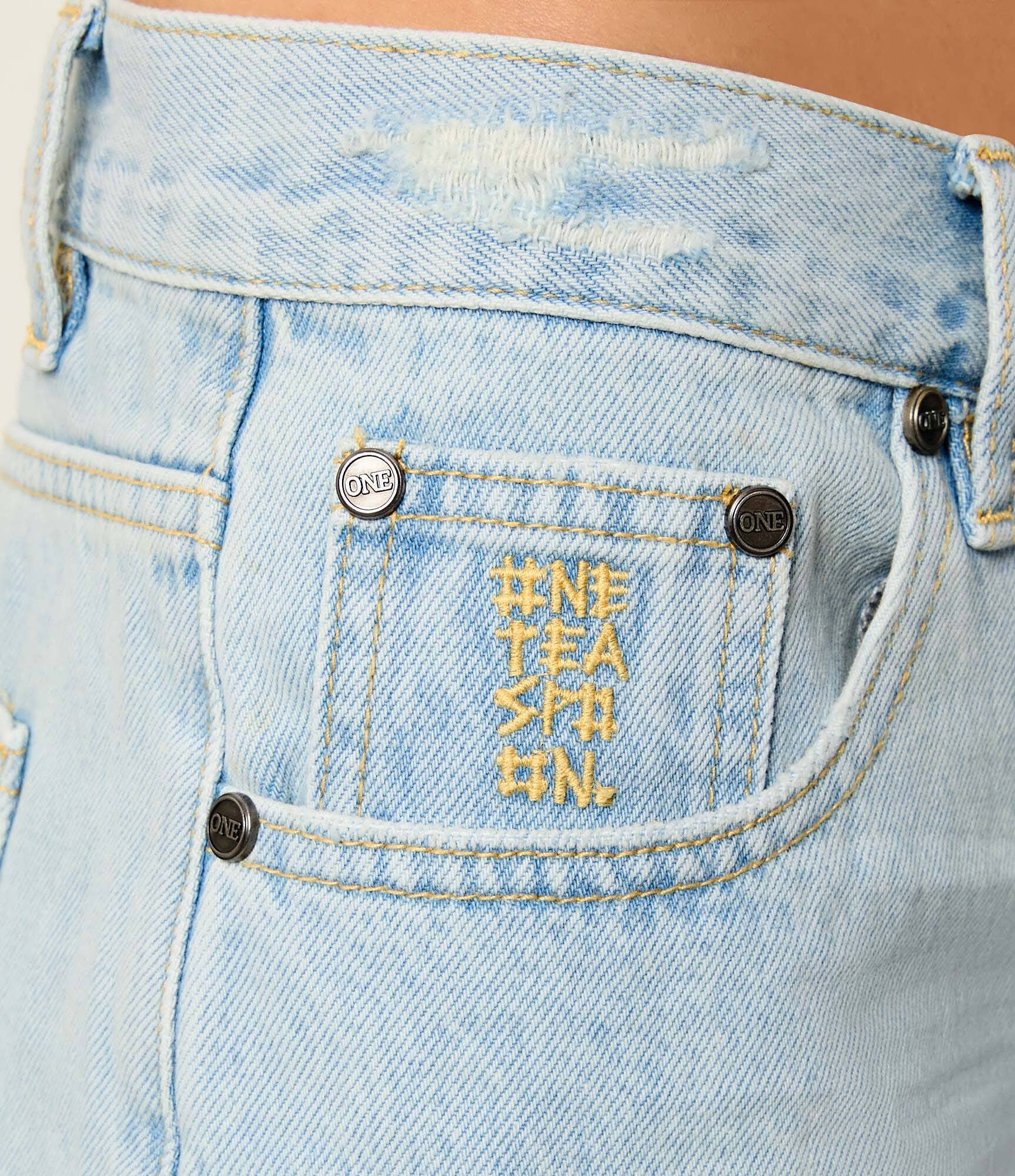 ONE TEASPOON De blugi pantaloni scurți Frankies | Relaxed fit | low waist