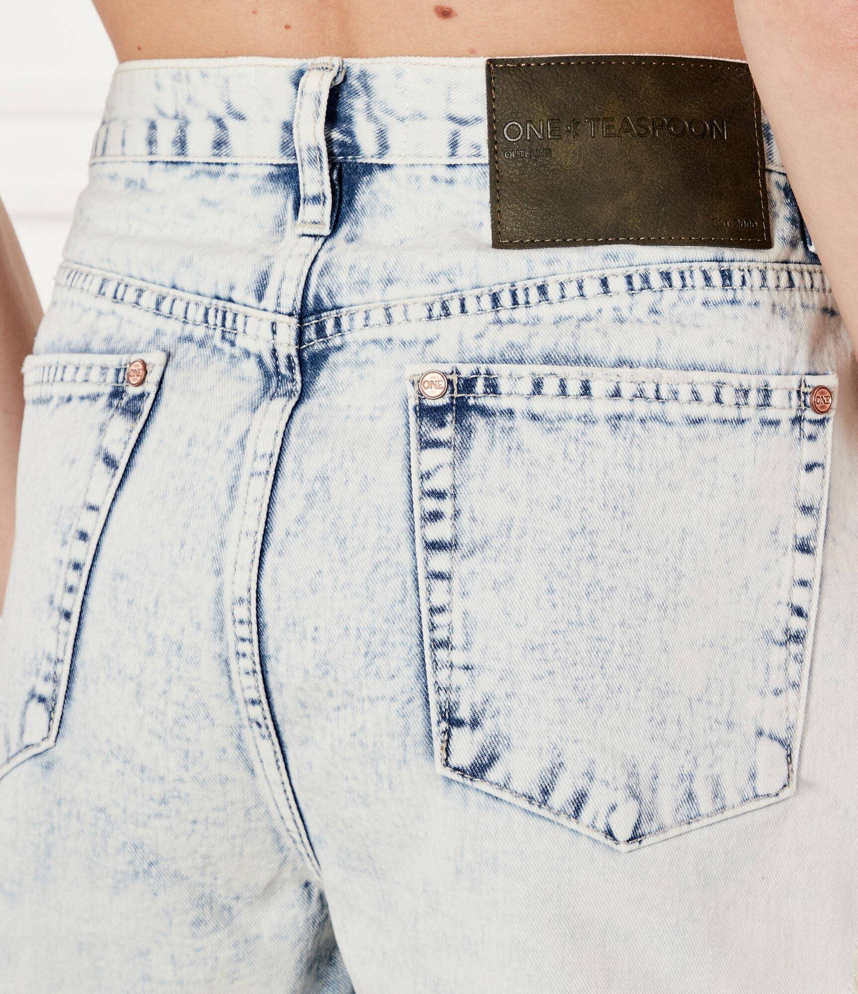 ONE TEASPOON De blugi pantaloni scurți Outlaws | Boyfriend fit | low waist