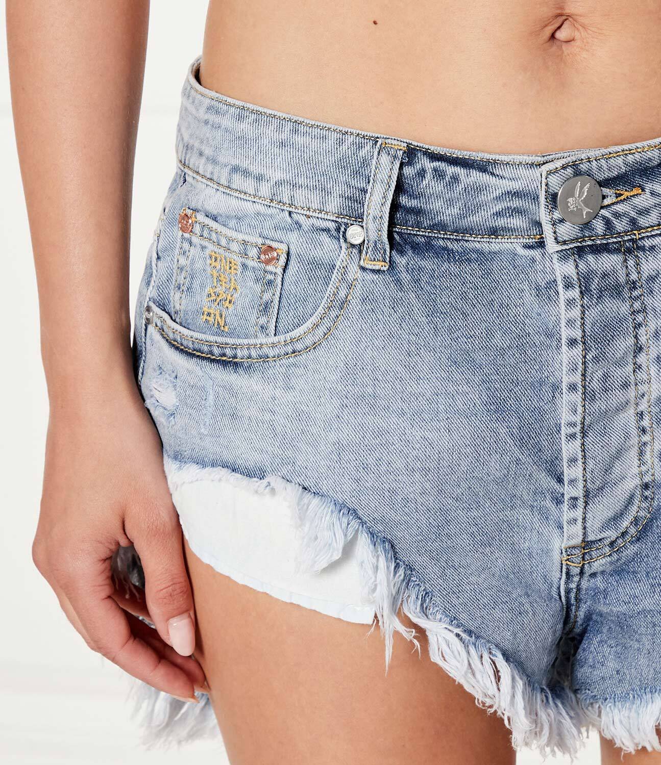 ONE TEASPOON De blugi pantaloni scurți | Regular Fit | low rise