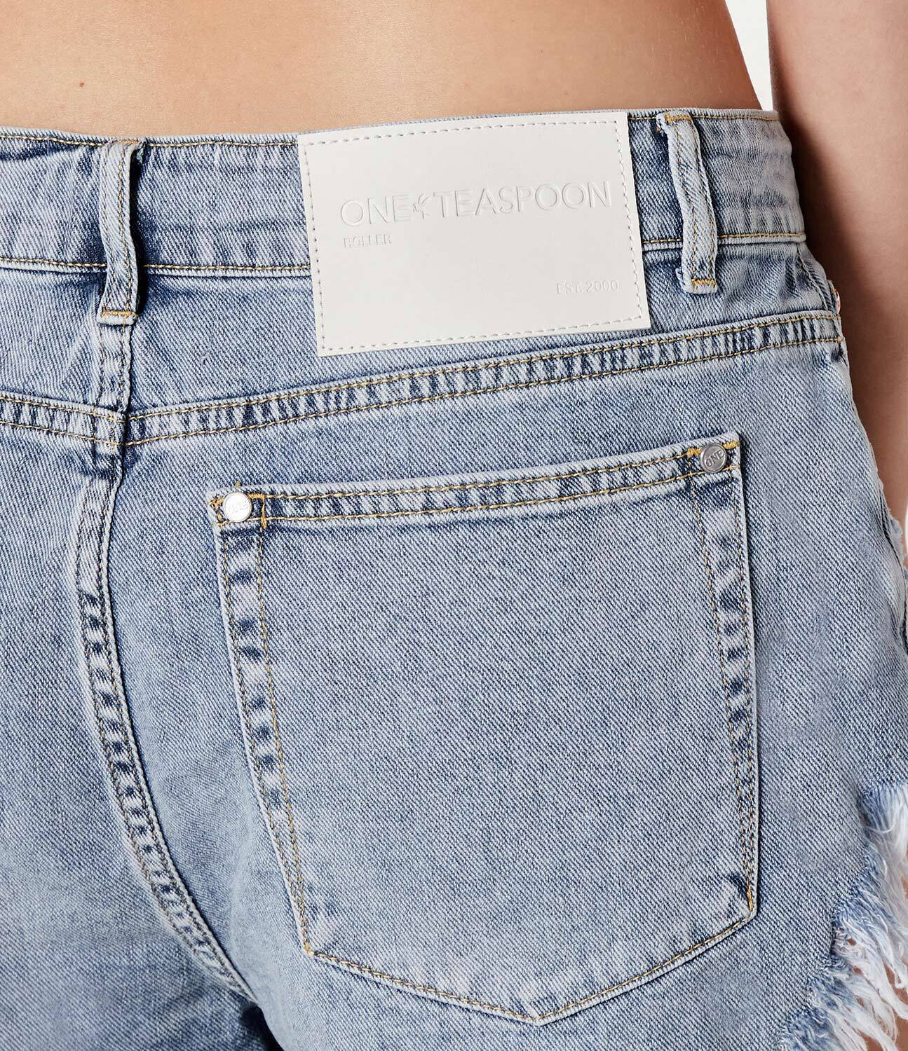 ONE TEASPOON De blugi pantaloni scurți | Regular Fit | low rise