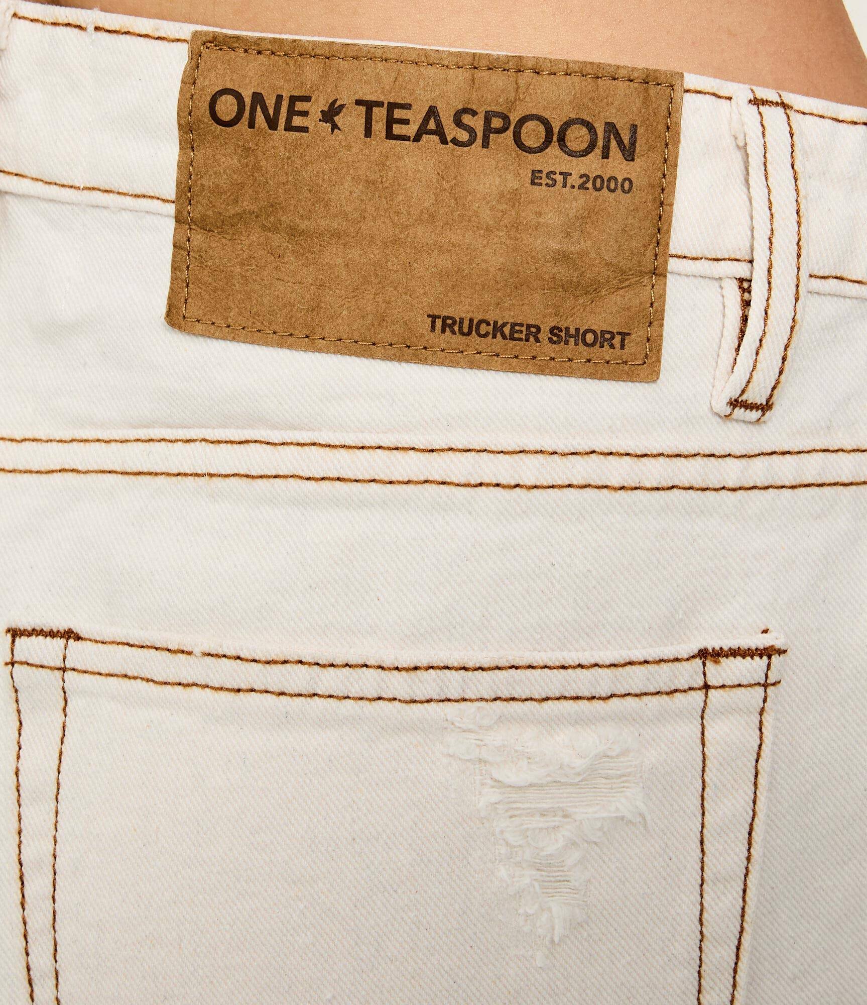 ONE TEASPOON De blugi pantaloni scurți Truckers | Loose fit | mid waist