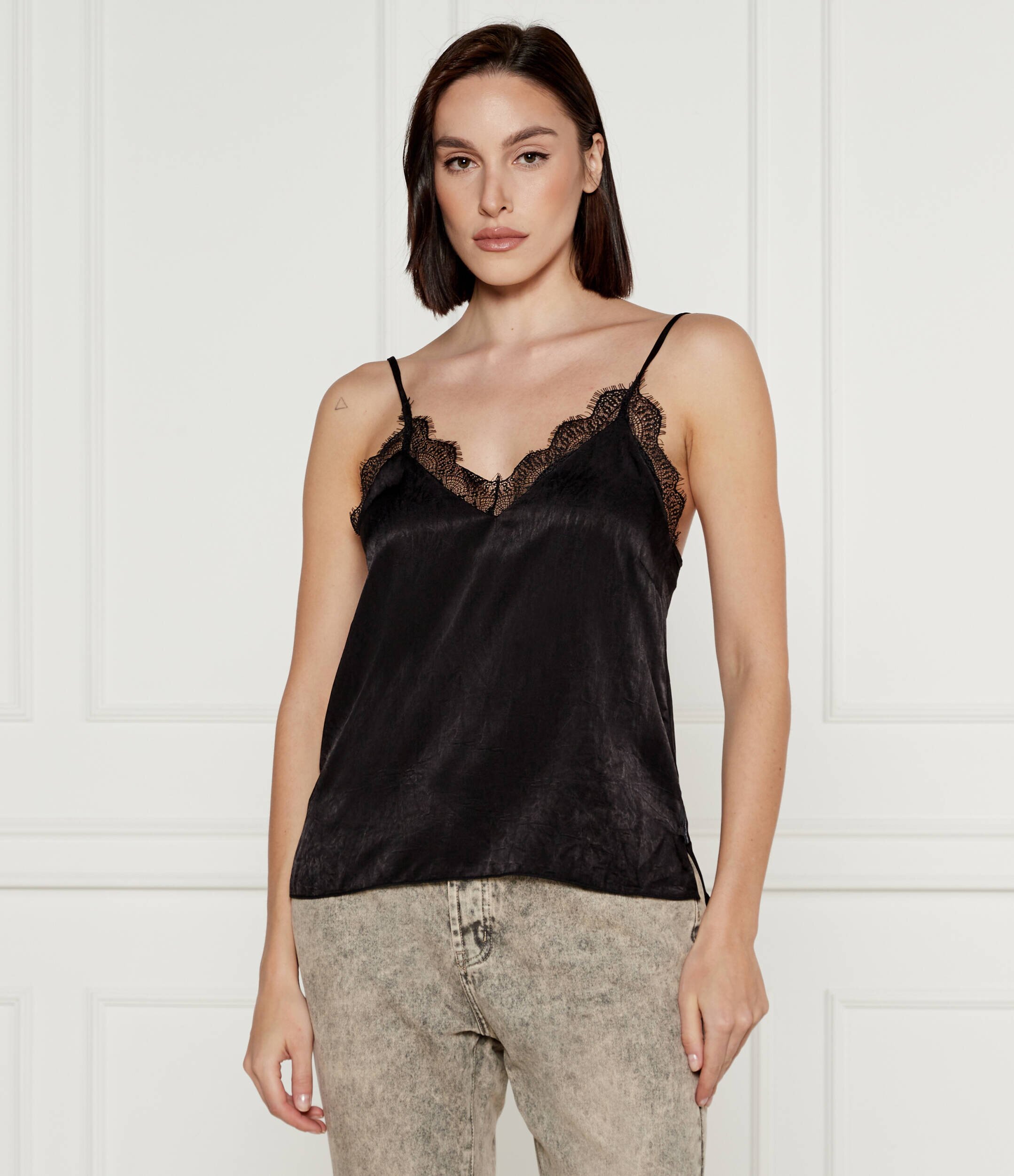 ONE TEASPOON De satin tricou | Relaxed fit