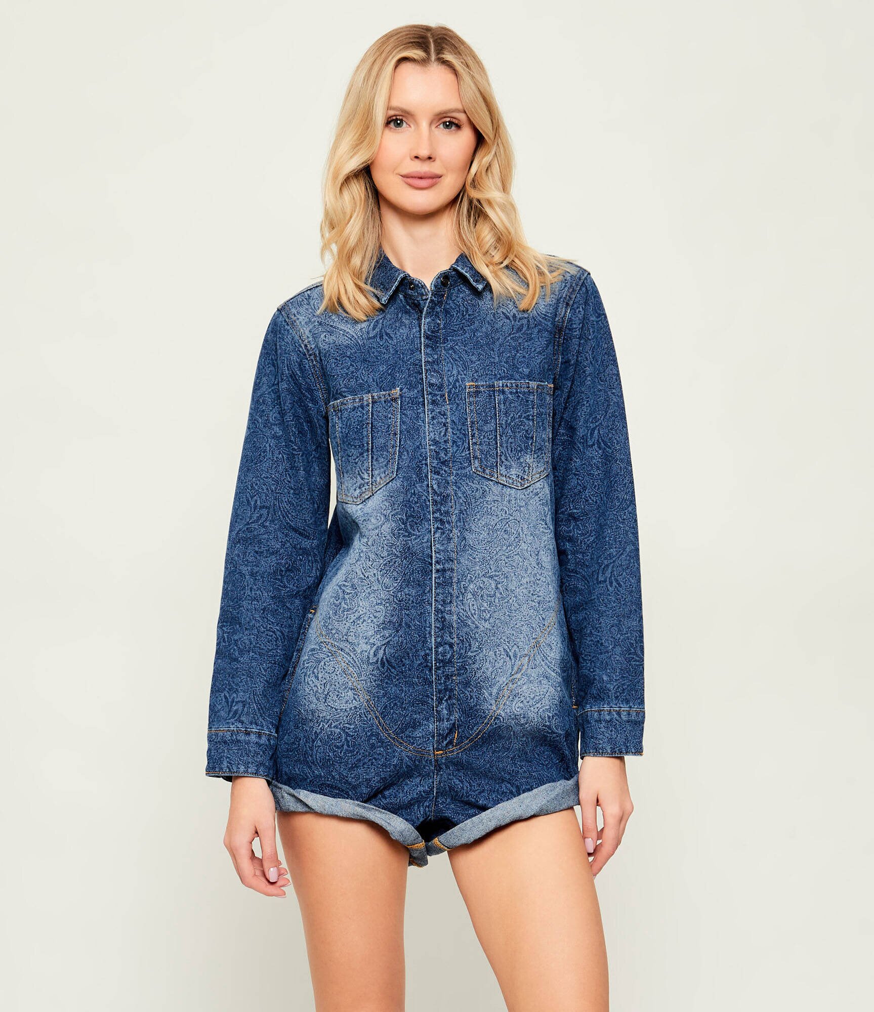 ONE TEASPOON Denim salopetă PROPHECY | Relaxed fit