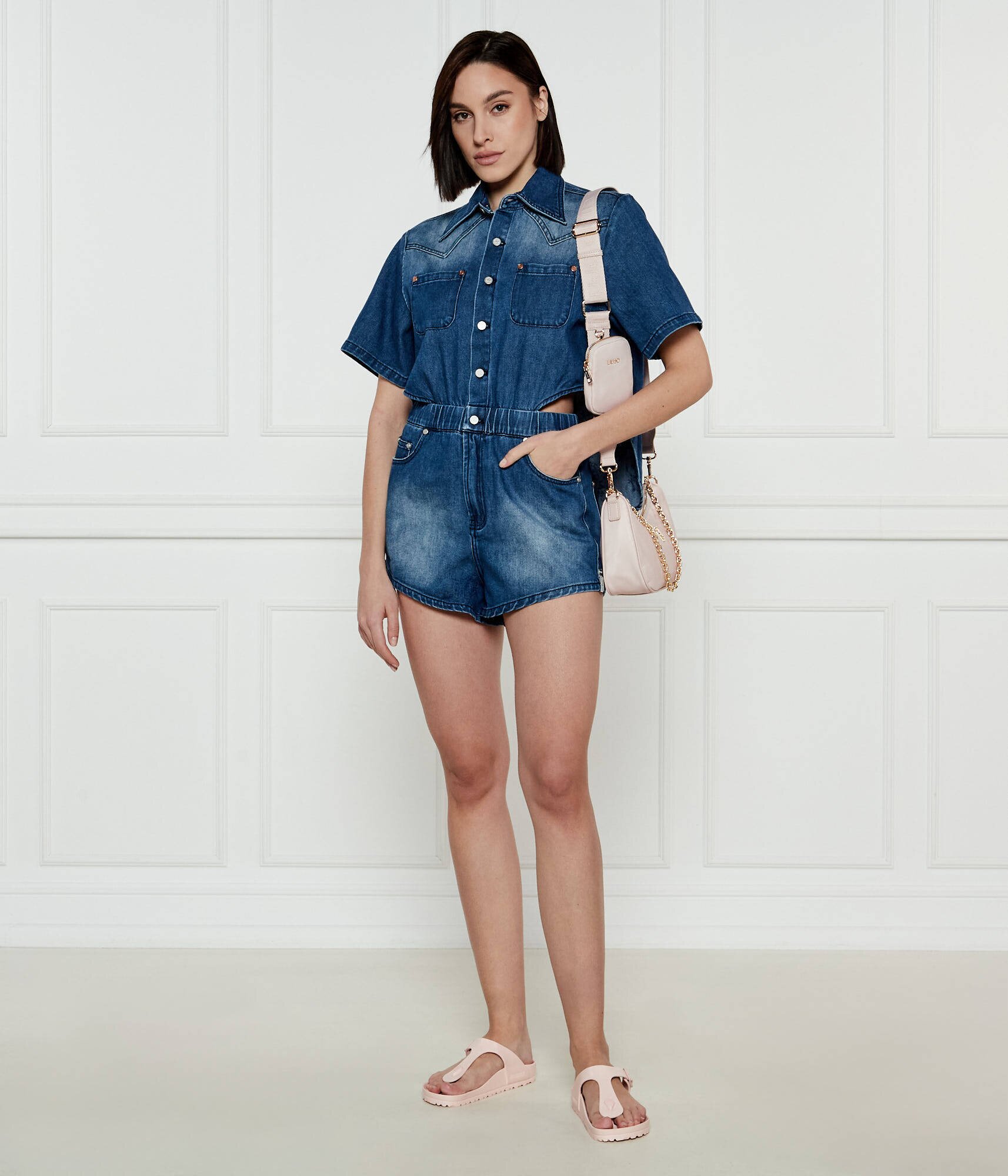 ONE TEASPOON Denim salopetă ROSEWOOD TAYLOR | Regular Fit