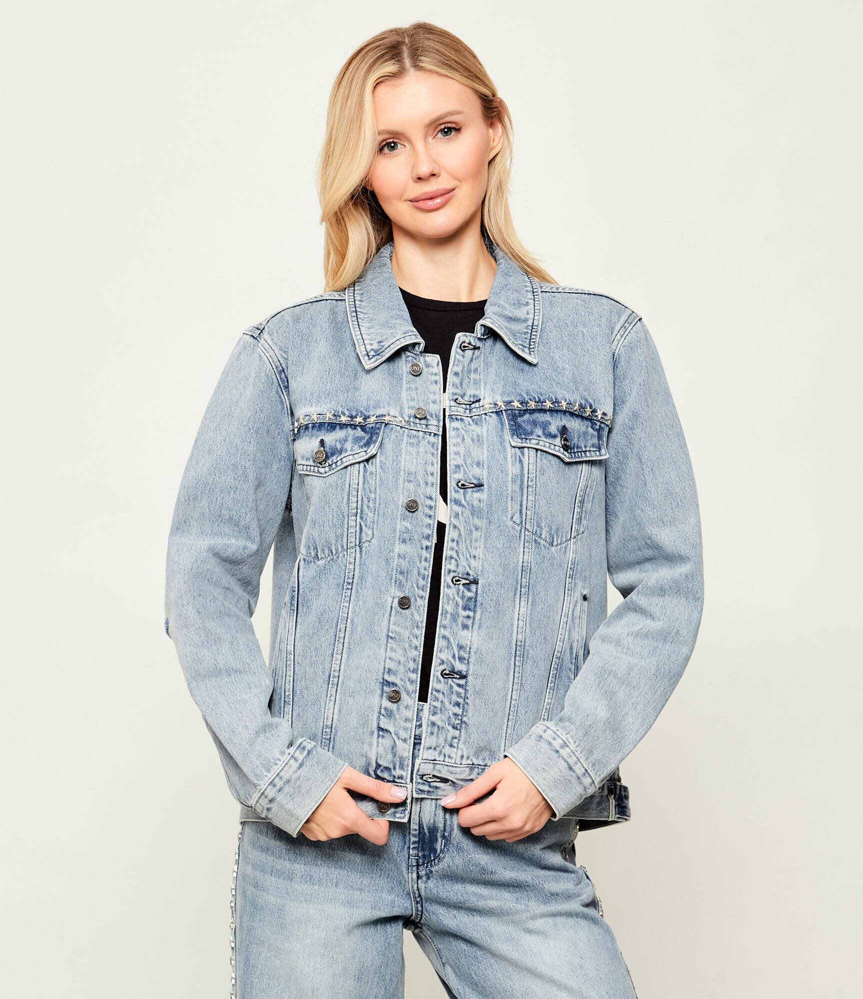 ONE TEASPOON Geacă de blug 25TH BIRTHDAY TRUCKER | Relaxed fit