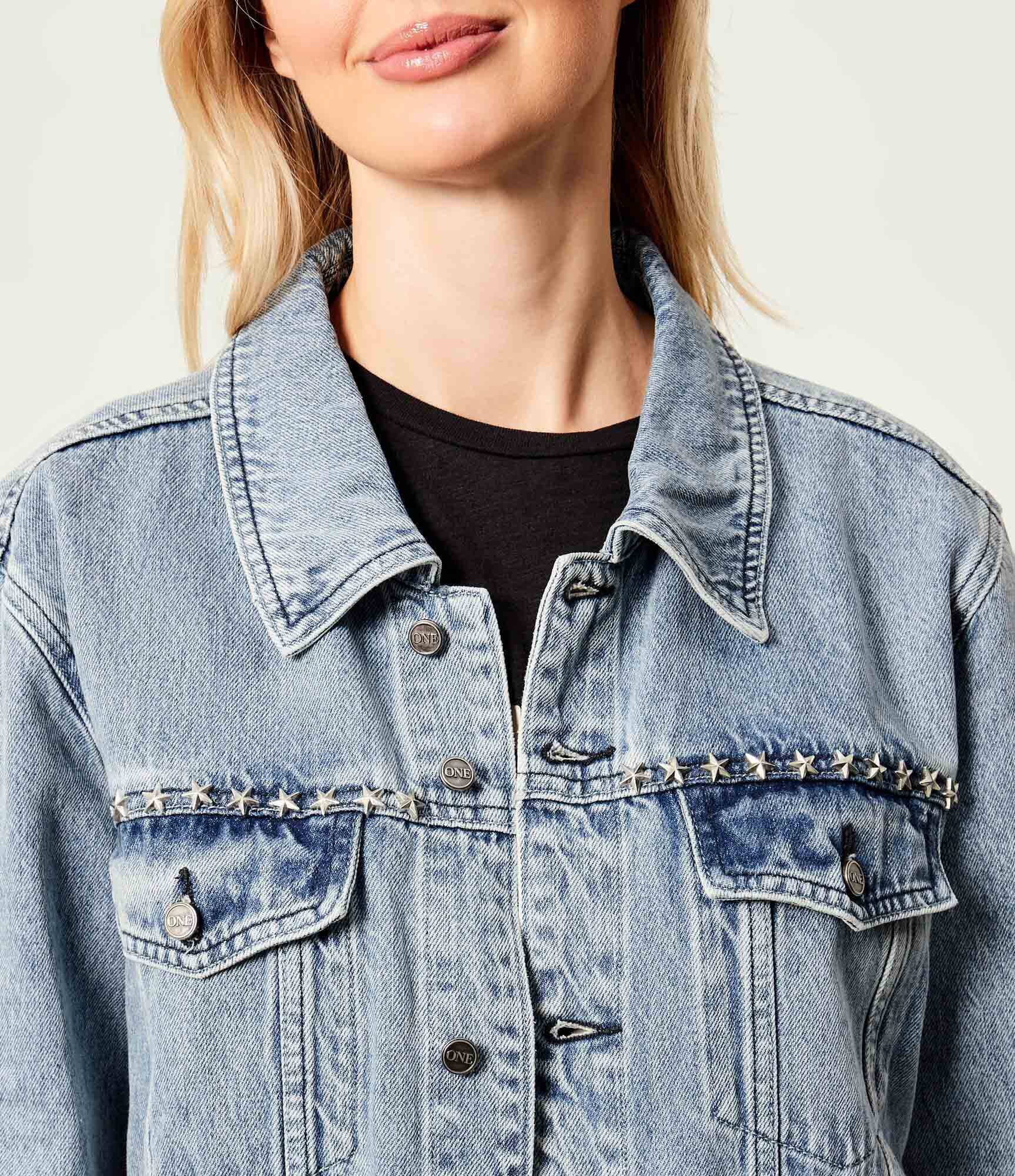 ONE TEASPOON Geacă de blug 25TH BIRTHDAY TRUCKER | Relaxed fit