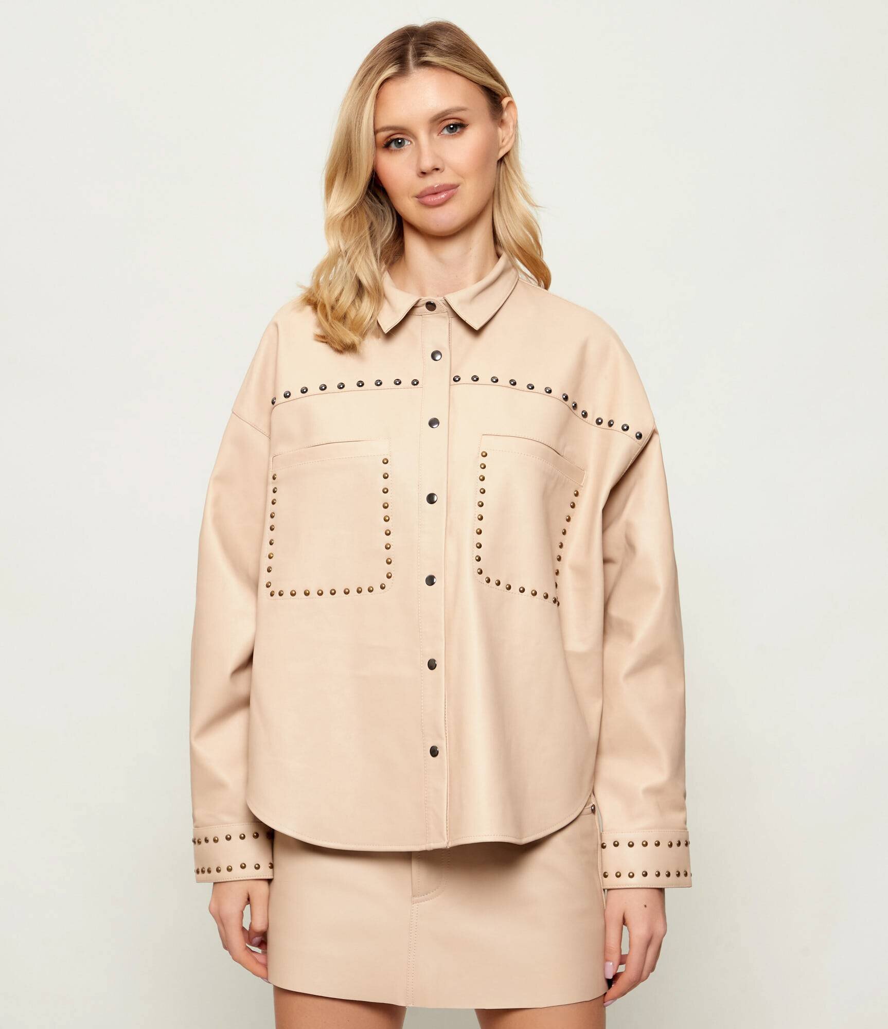 ONE TEASPOON Geacă de piele DARIA | Relaxed fit